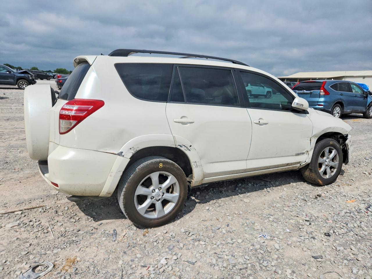2012 Toyota Rav4 Limited White vin: 2T3YK4DV8CW017803