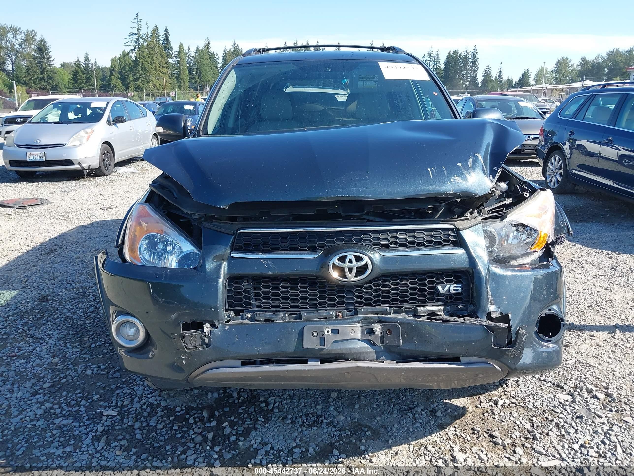 2012 Toyota Rav4 Limited V6 Green vin: 2T3YK4DV8CW018496