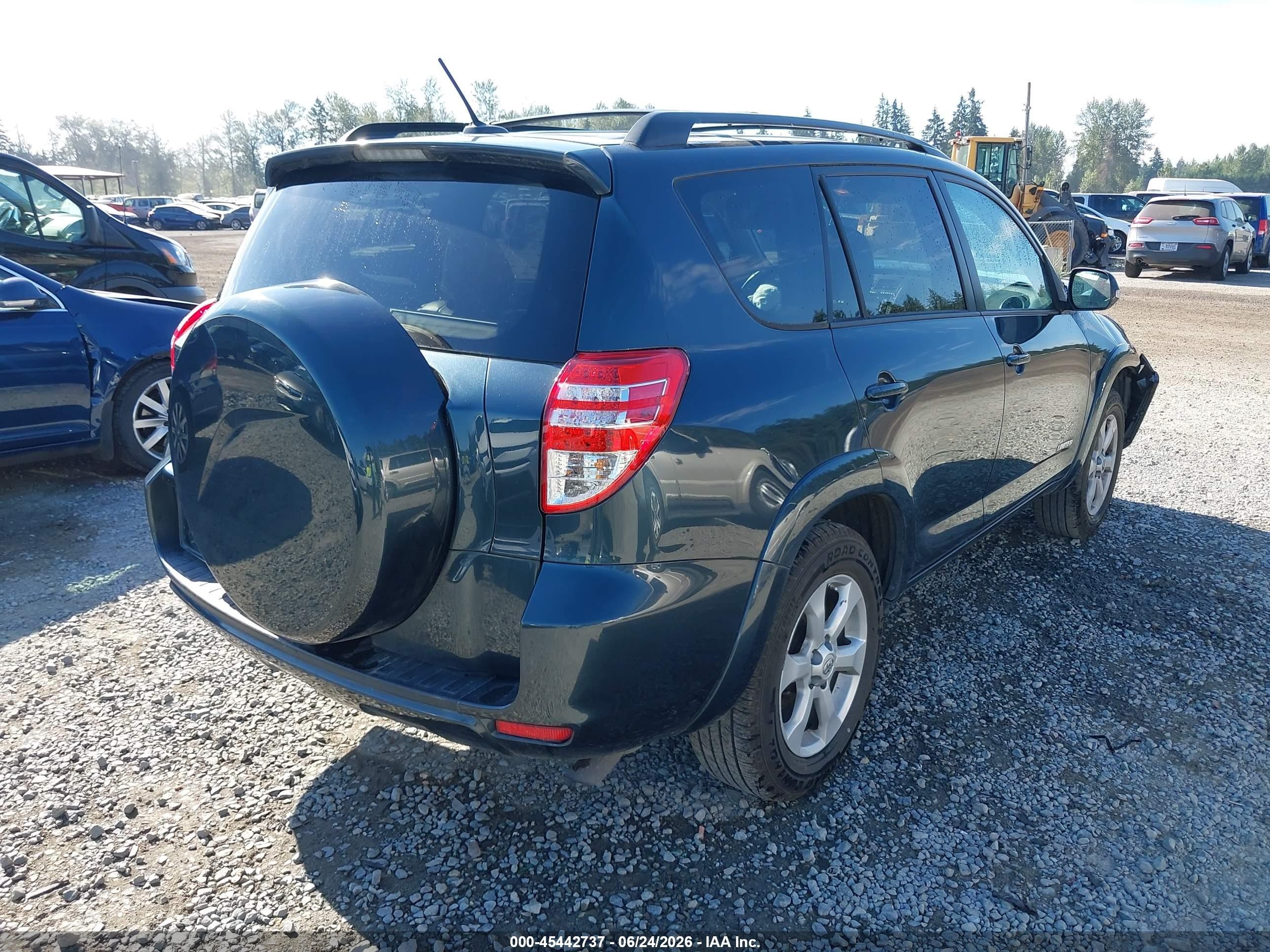 2012 Toyota Rav4 Limited V6 Green vin: 2T3YK4DV8CW018496