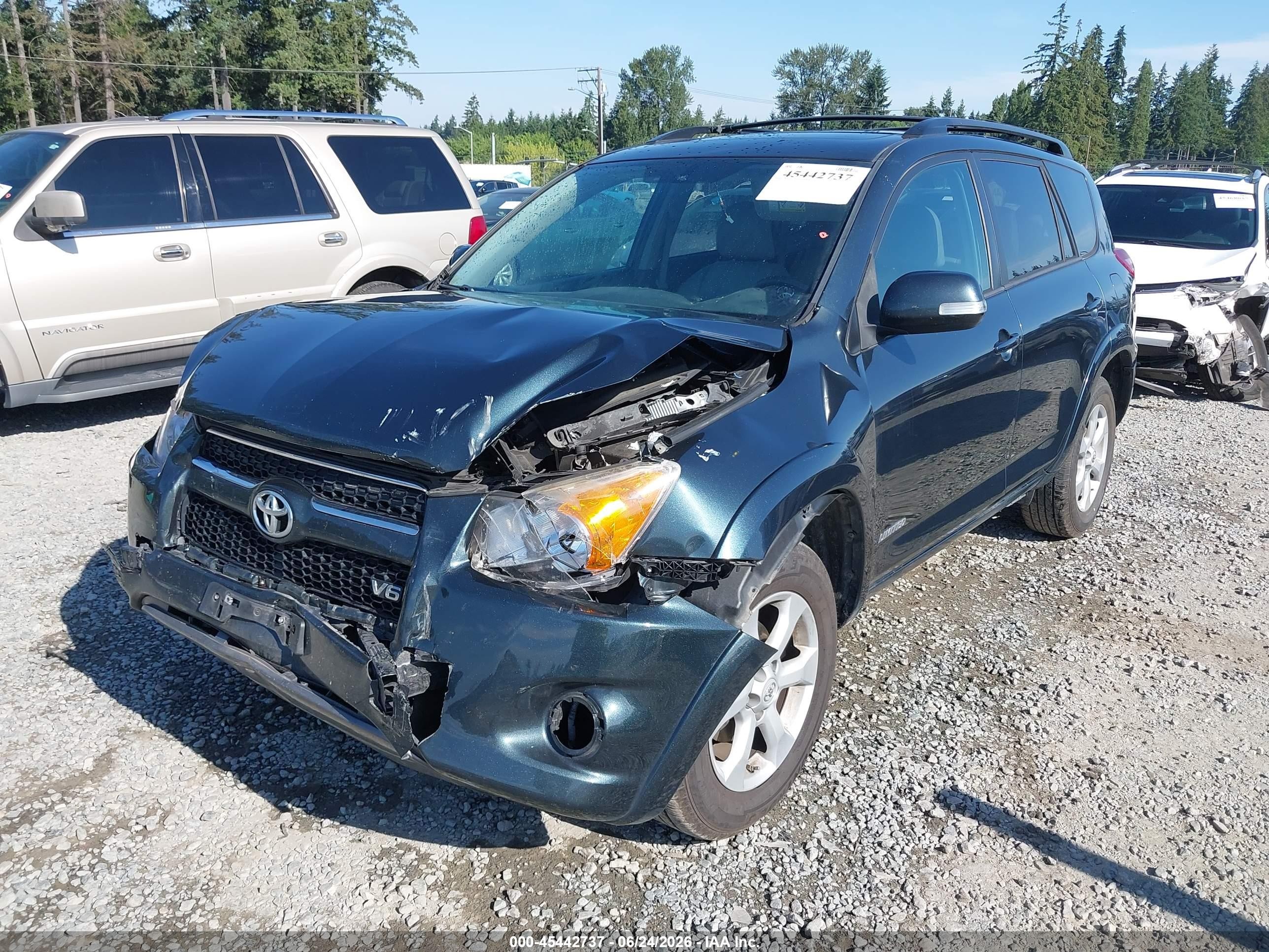 2012 Toyota Rav4 Limited V6 Green vin: 2T3YK4DV8CW018496