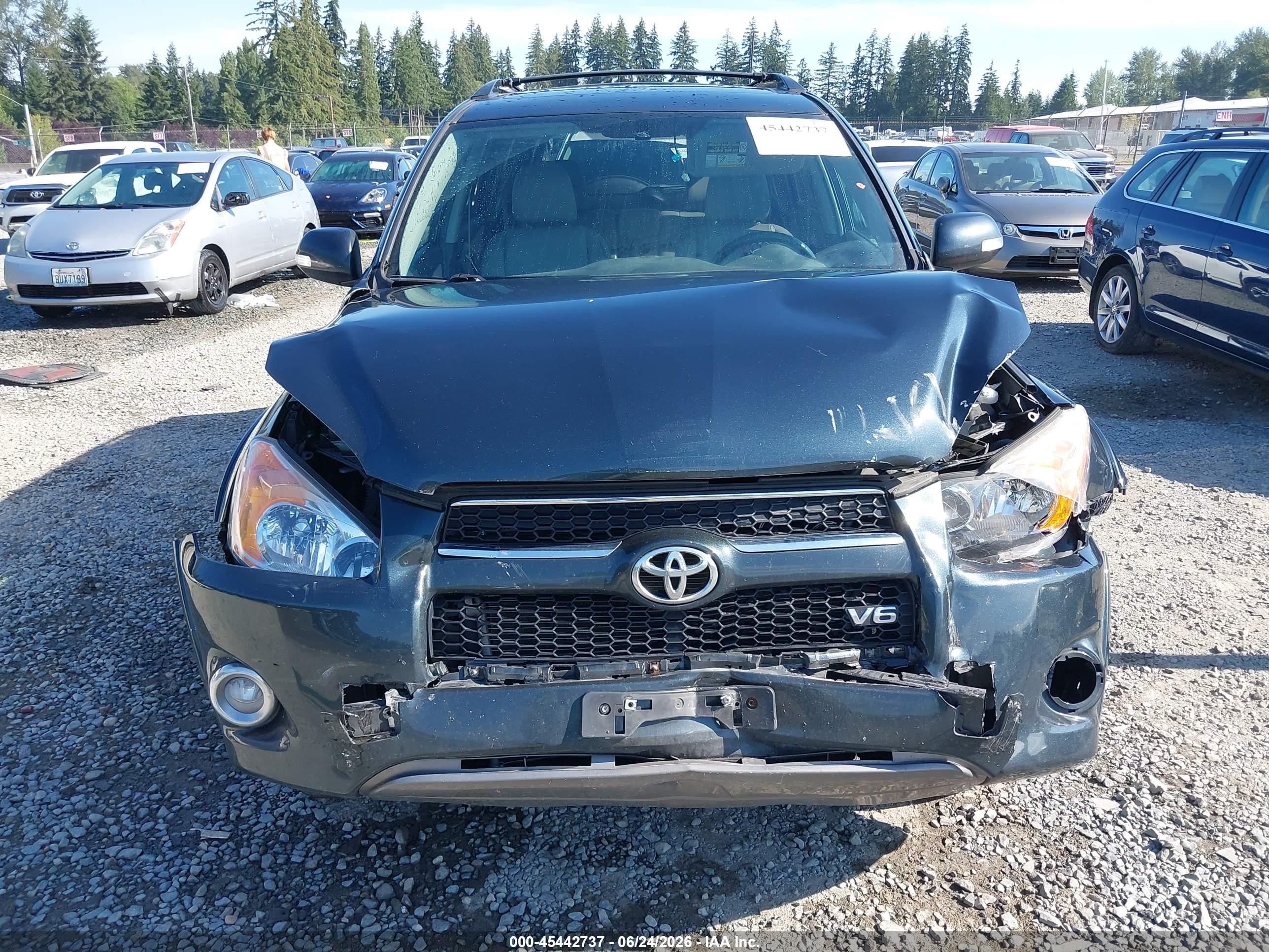 2012 Toyota Rav4 Limited V6 Green vin: 2T3YK4DV8CW018496