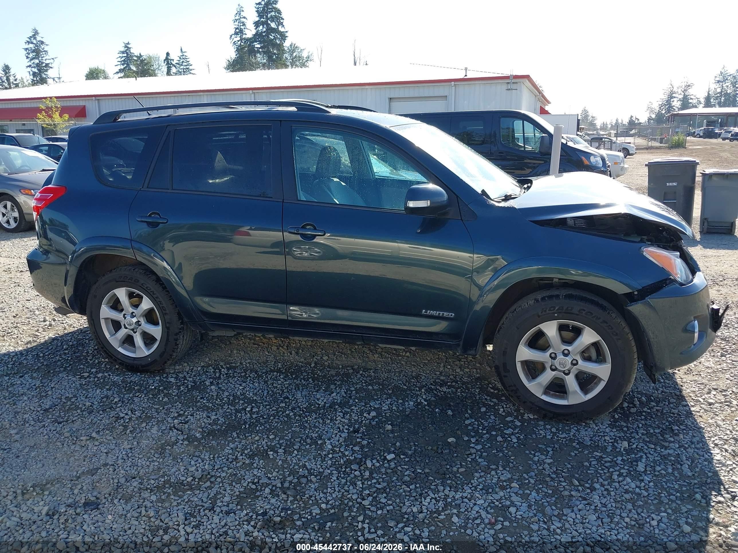 2012 Toyota Rav4 Limited V6 Green vin: 2T3YK4DV8CW018496