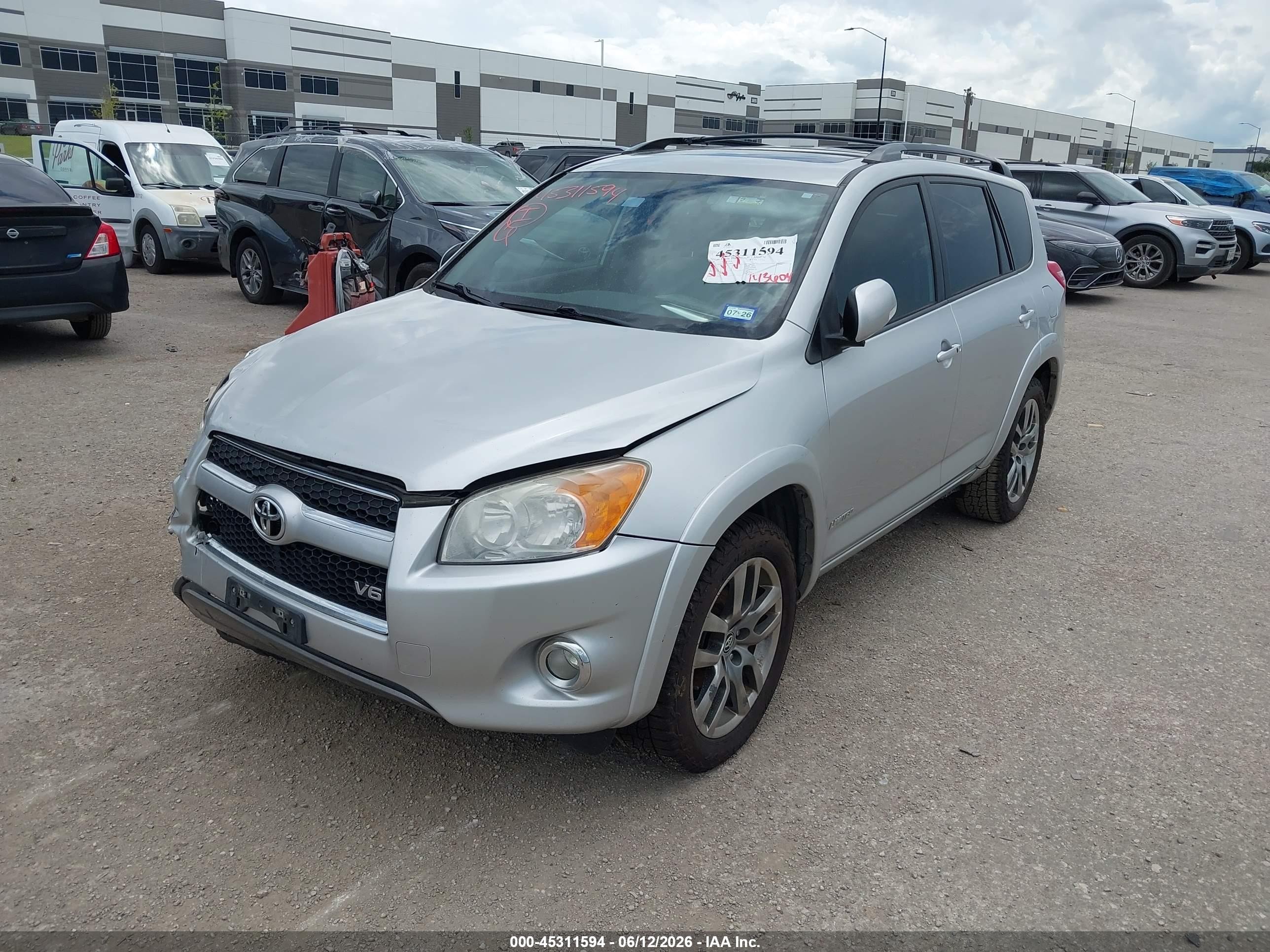 2012 Toyota Rav4 Limited V6 Silver vin: 2T3YK4DV9CW018099