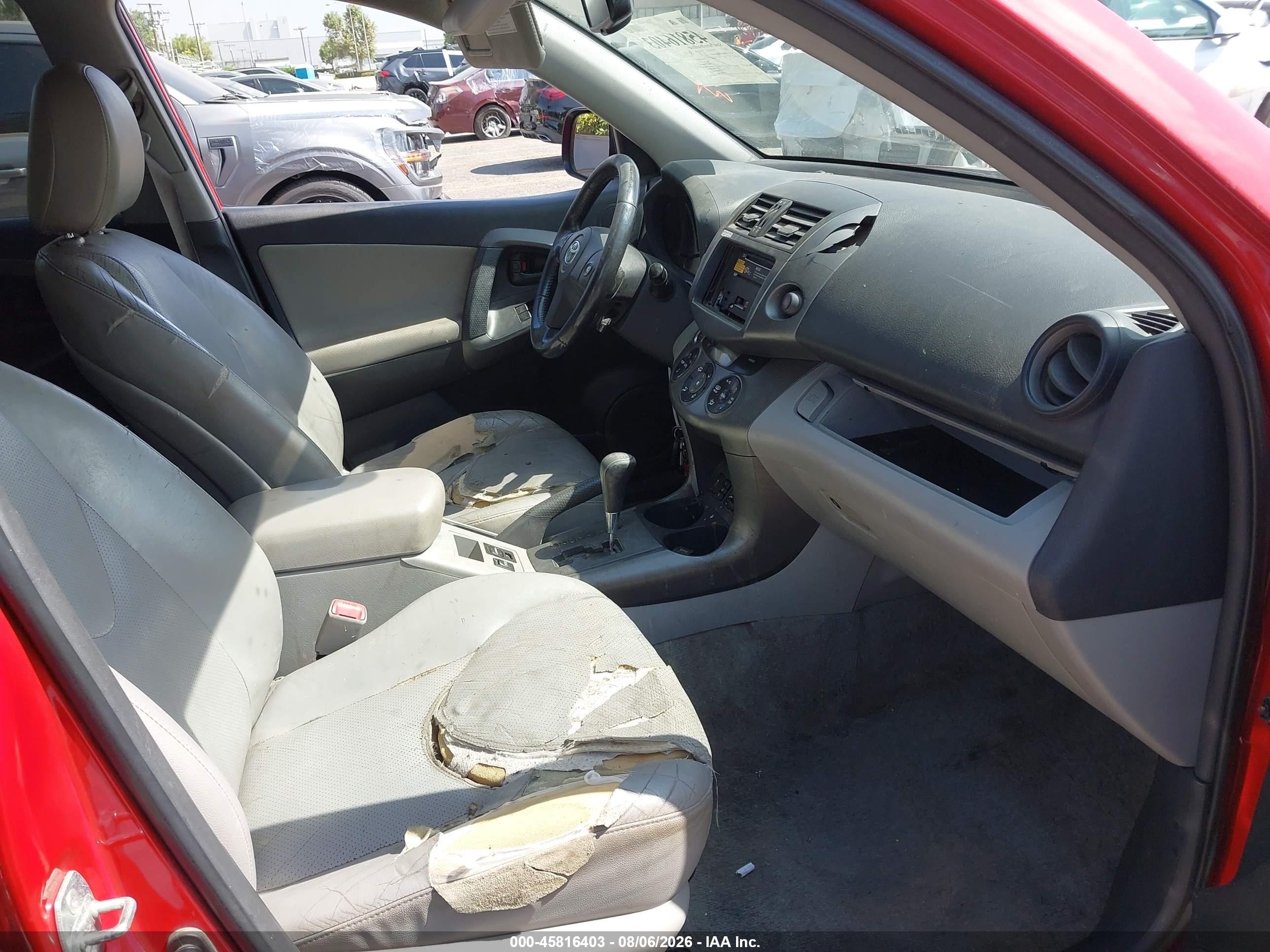 2010 Toyota Rav4 Limited V6 Красный vin: 2T3YK4DVXAW004628