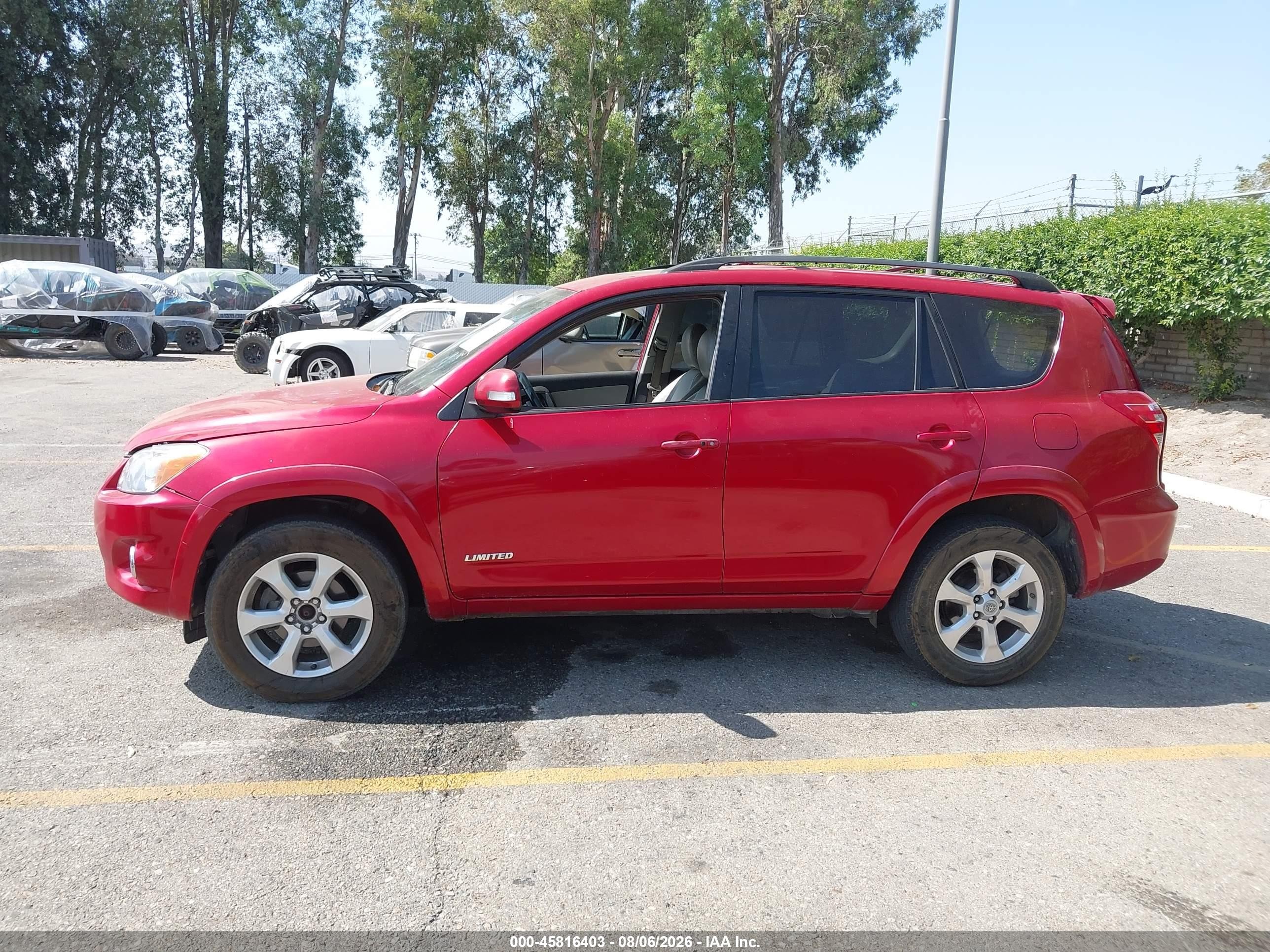 2010 Toyota Rav4 Limited V6 Красный vin: 2T3YK4DVXAW004628