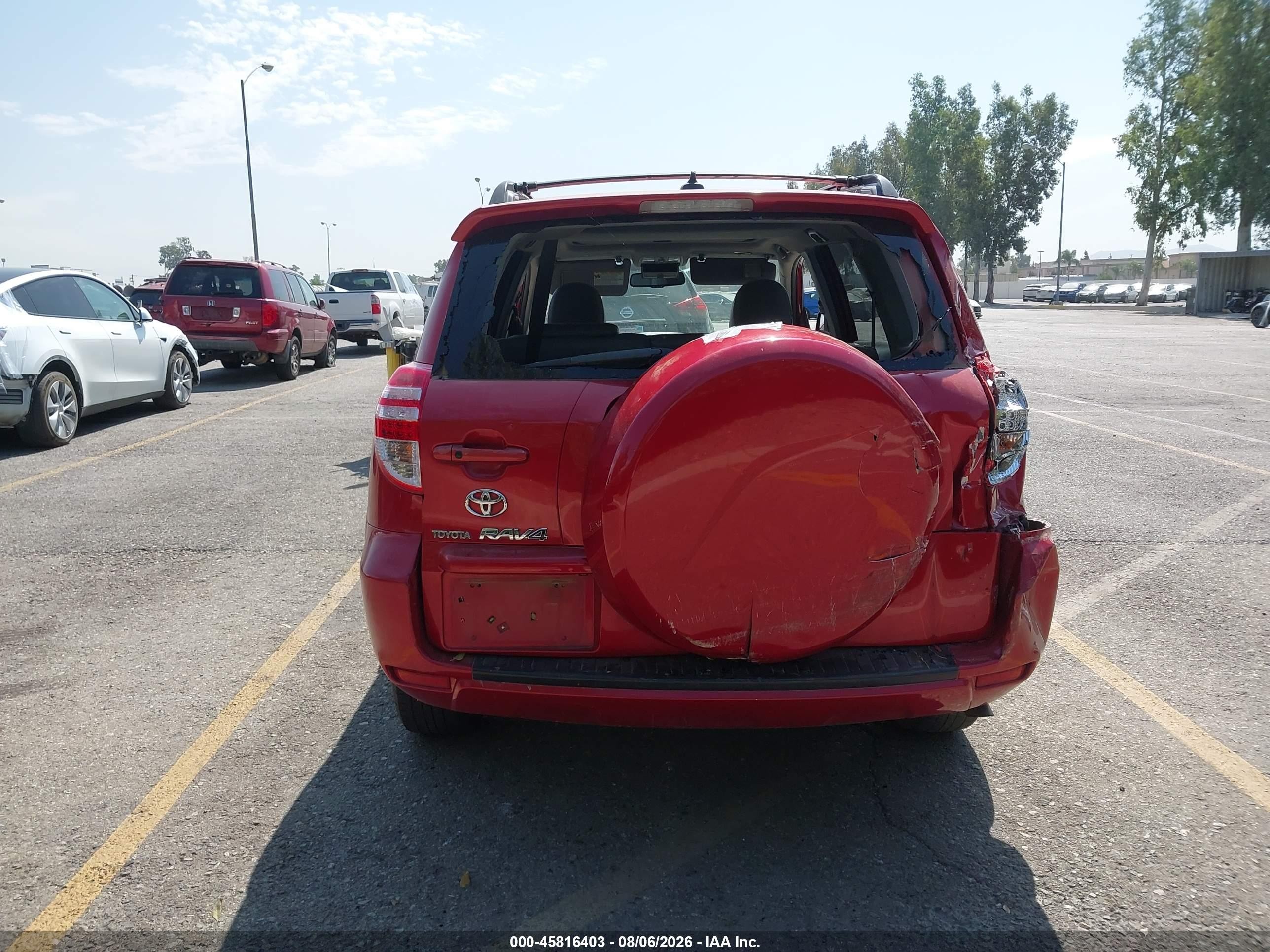 2010 Toyota Rav4 Limited V6 Красный vin: 2T3YK4DVXAW004628