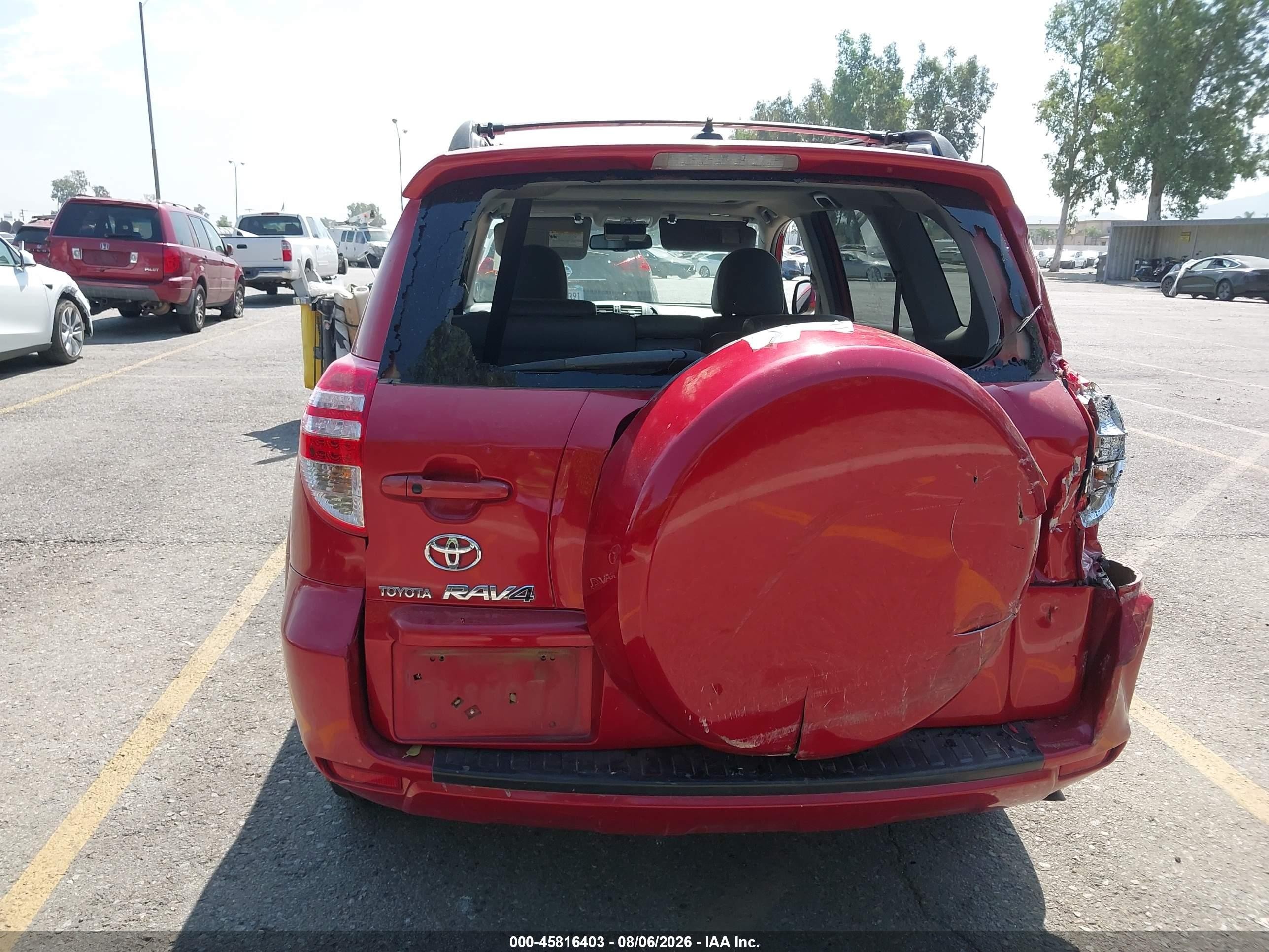 2010 Toyota Rav4 Limited V6 Красный vin: 2T3YK4DVXAW004628