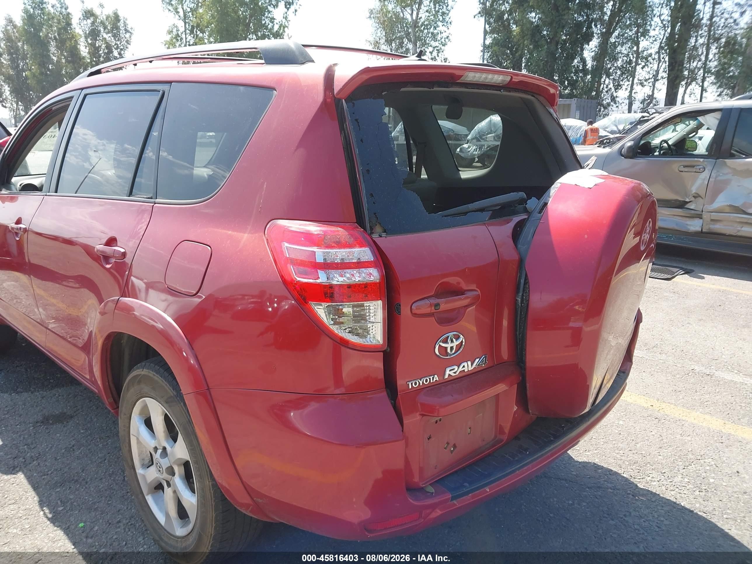 2010 Toyota Rav4 Limited V6 Красный vin: 2T3YK4DVXAW004628