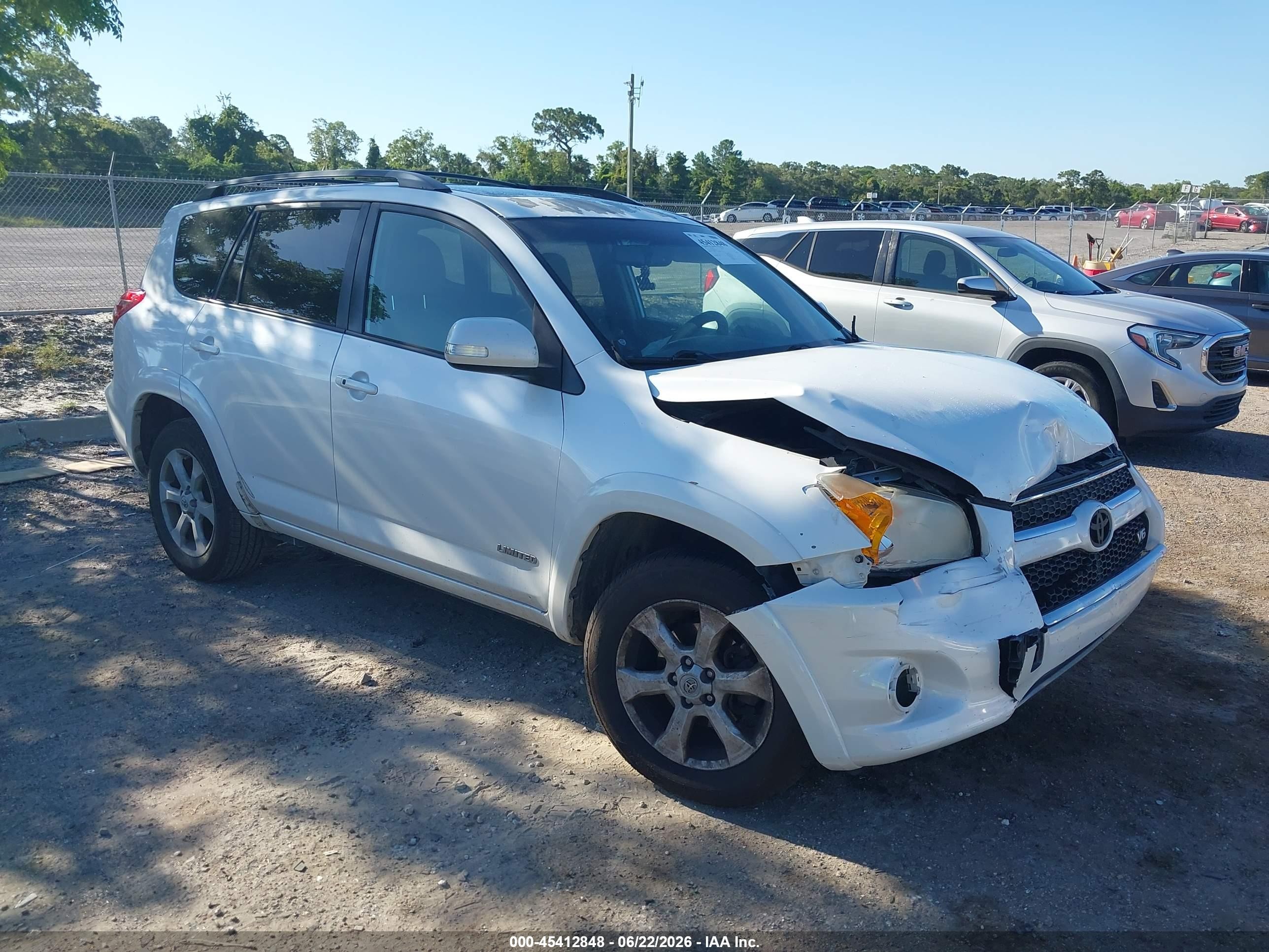 2011 Toyota Rav4 Limited V6 White vin: 2T3YK4DVXBW014223
