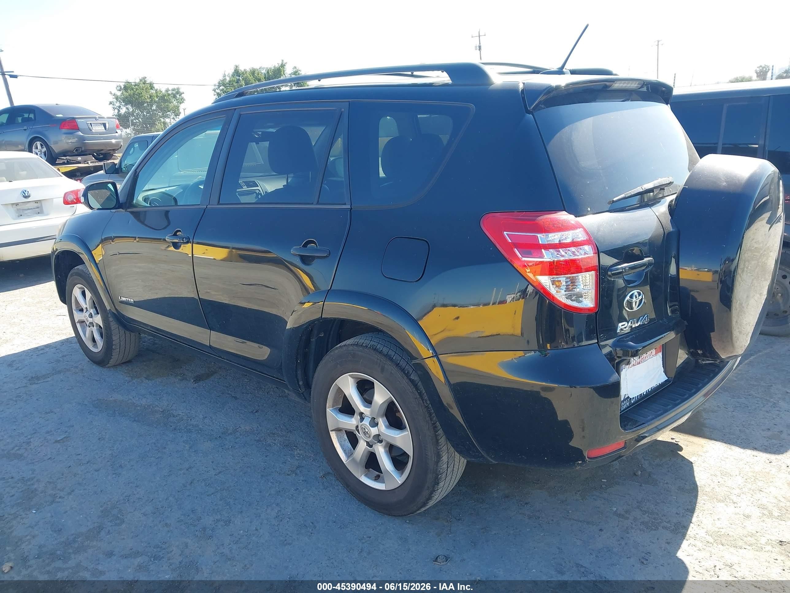 2012 Toyota Rav4 Limited V6 Black vin: 2T3YK4DVXCW015020