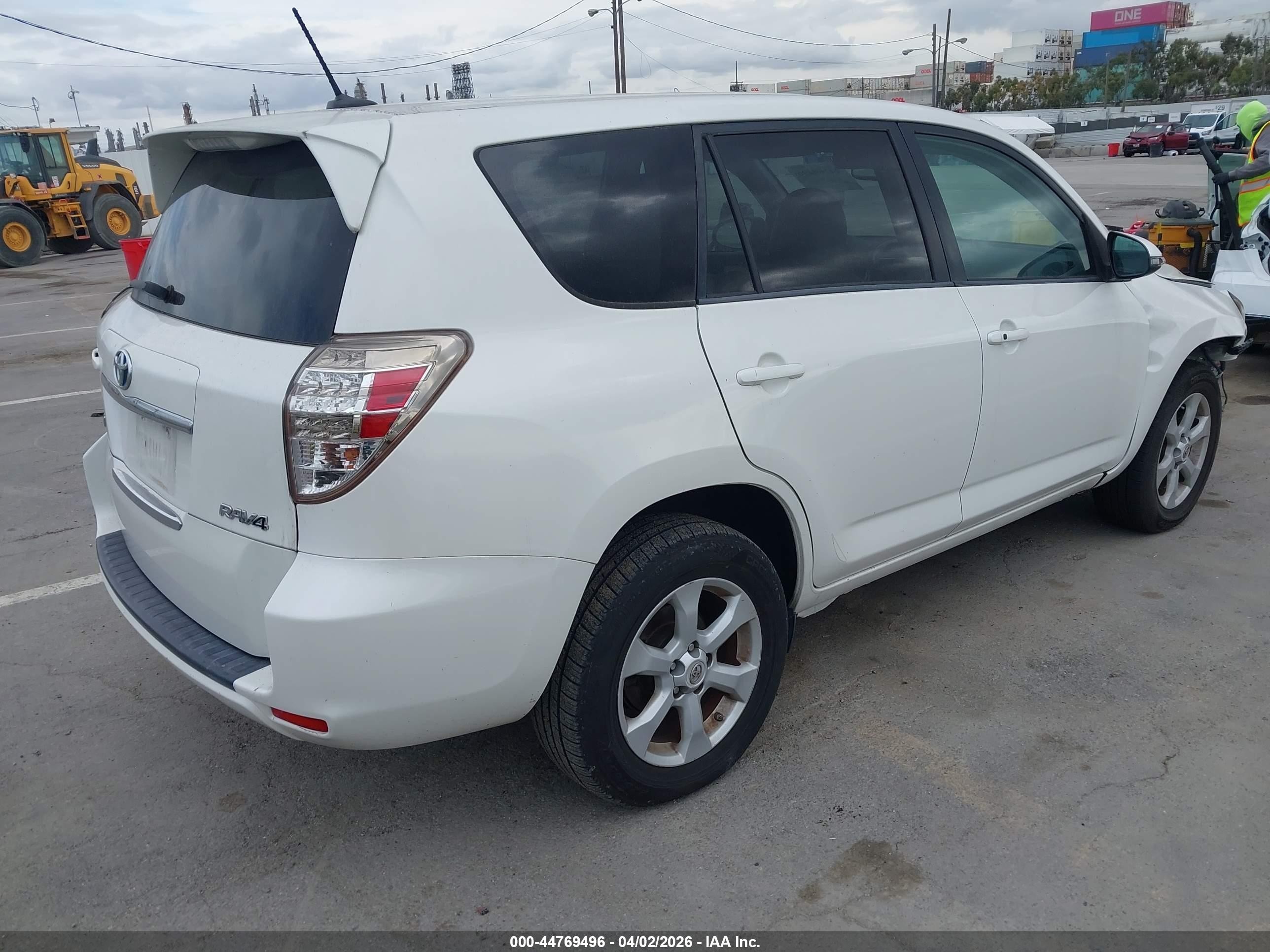 2013 Toyota Rav4 Ev   White vin: 2T3YL4DV0DW001920