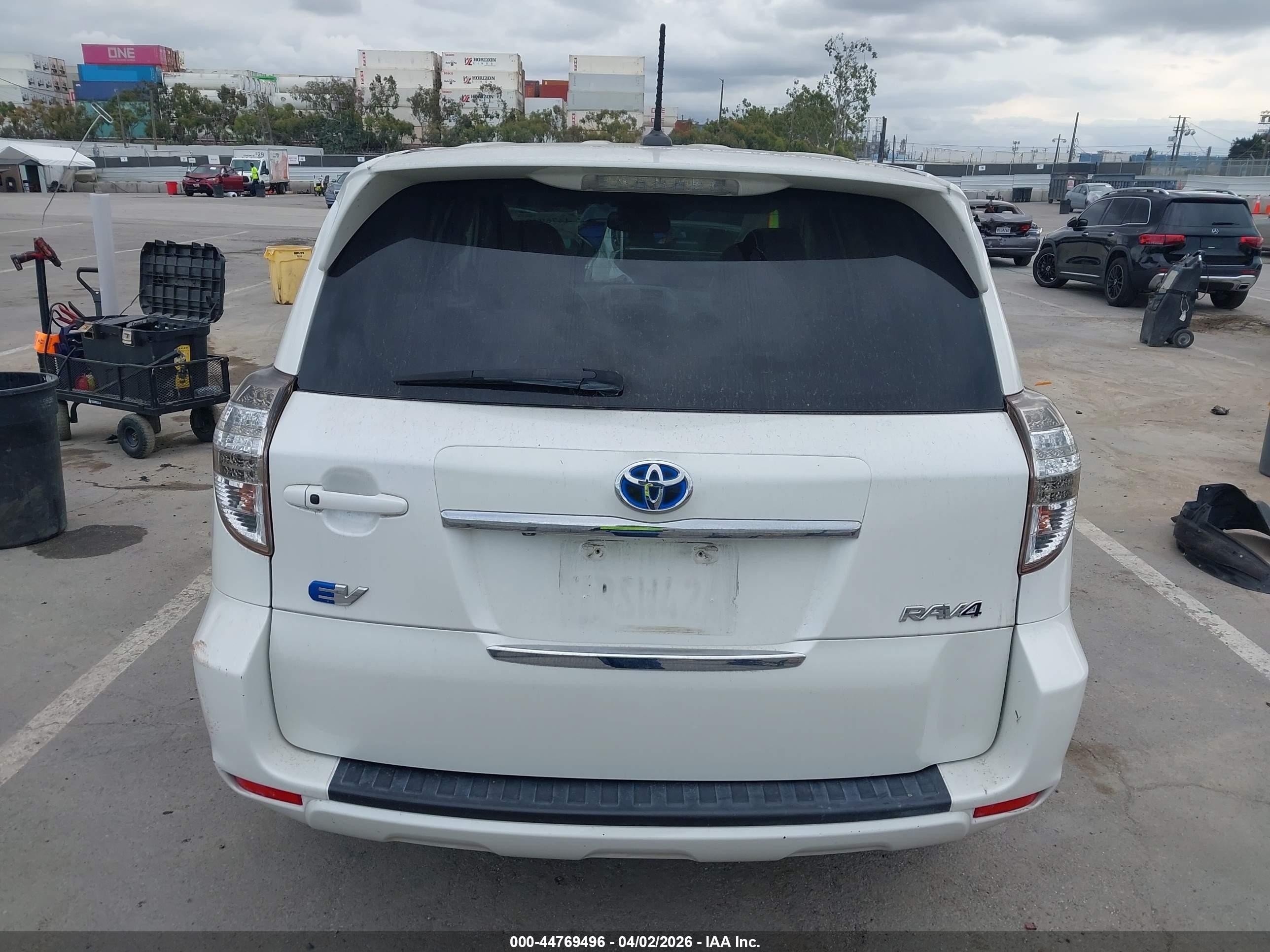 2013 Toyota Rav4 Ev   White vin: 2T3YL4DV0DW001920
