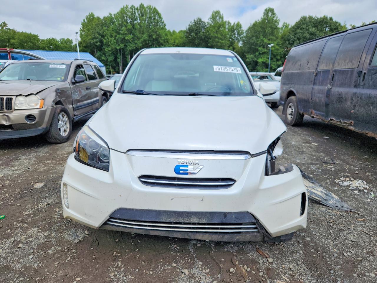 2014 Toyota Rav4 Ev Base White vin: 2T3YL4DV0EW003068