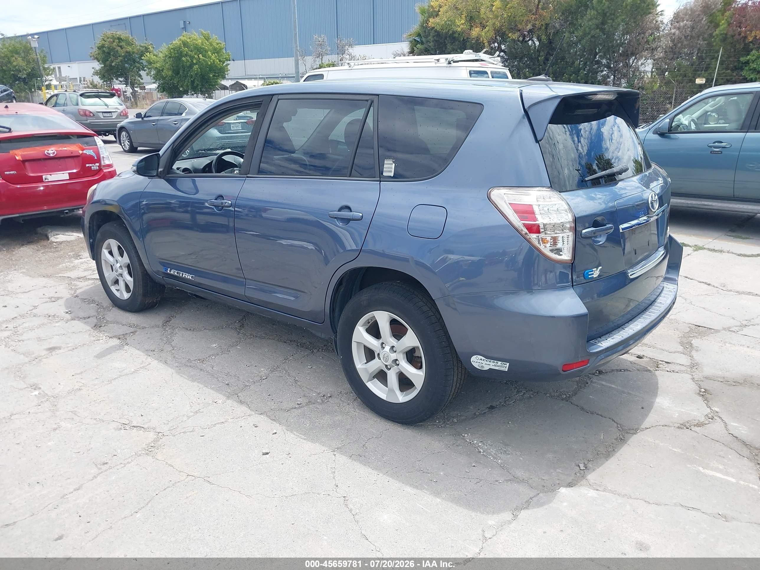 2014 Toyota Rav4 Ev Blue vin: 2T3YL4DV1EW002818