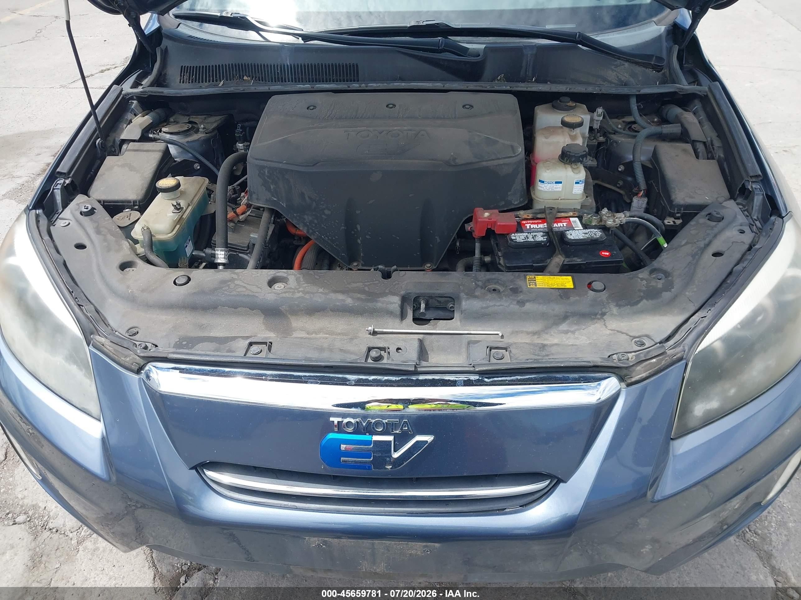 2014 Toyota Rav4 Ev Blue vin: 2T3YL4DV1EW002818