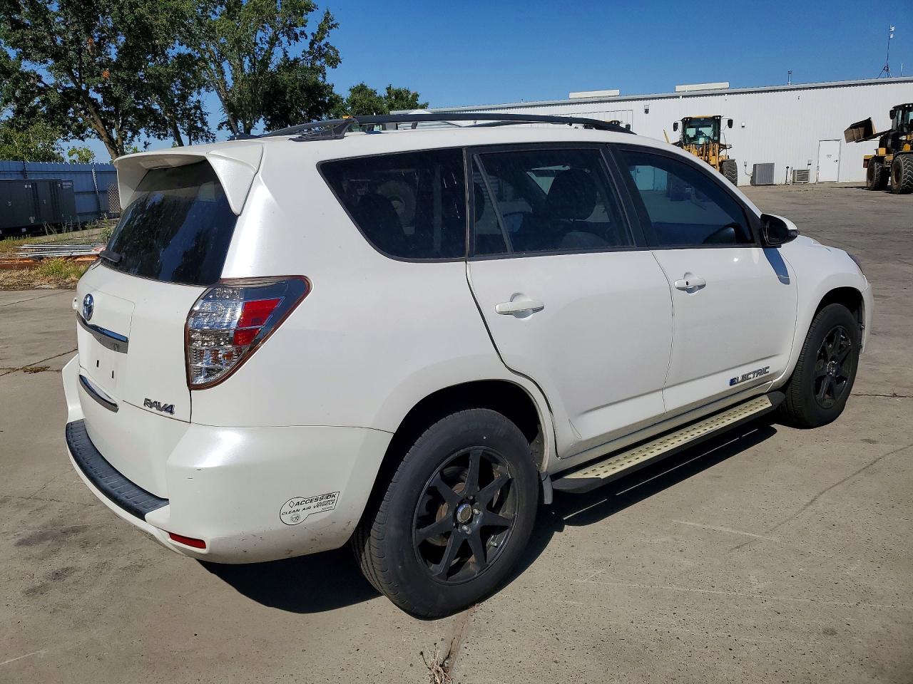 2012 Toyota Rav4 Ev Base White vin: 2T3YL4DV2CW001240