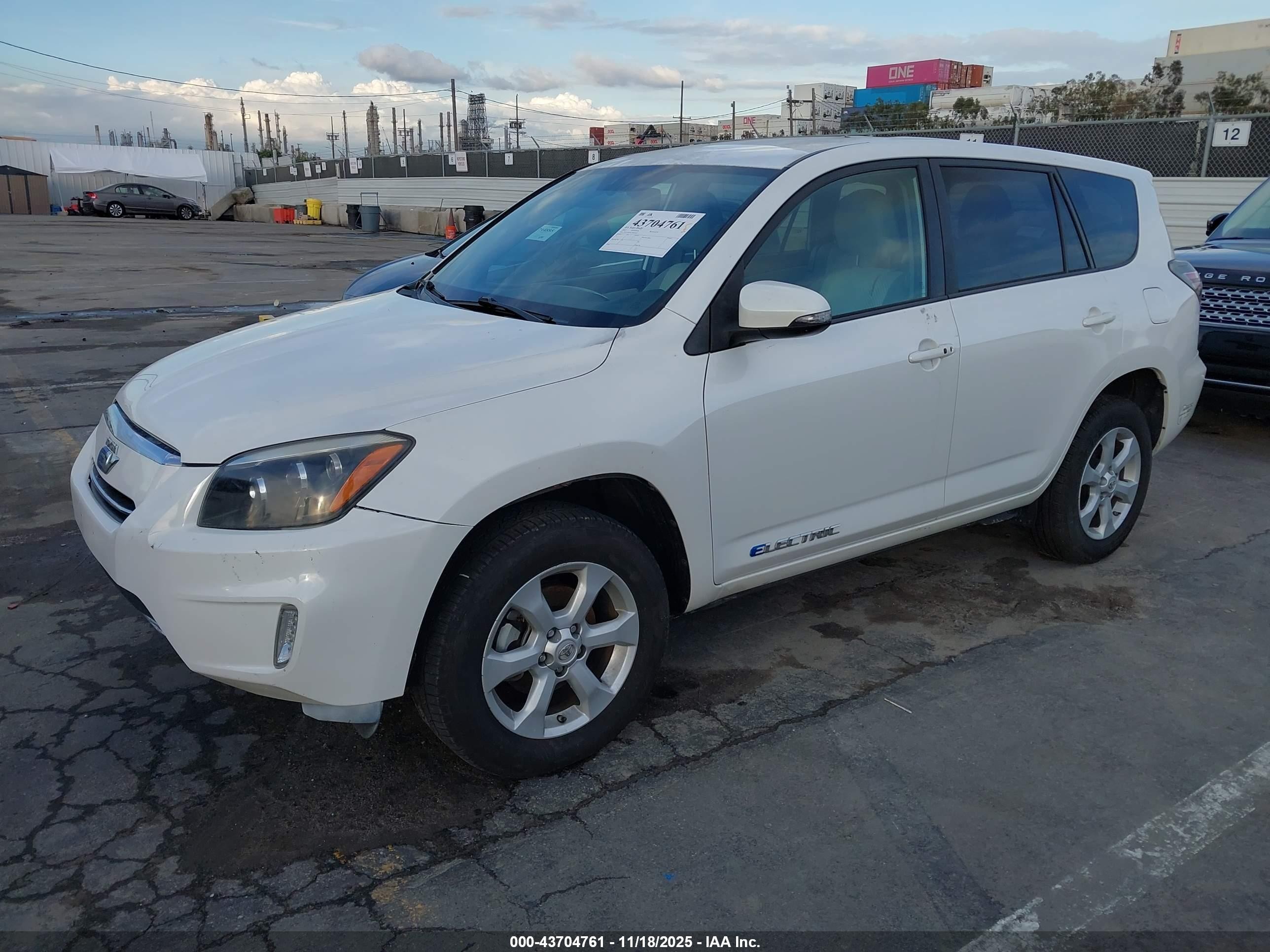 2012 Toyota Rav4 Ev   White vin: 2T3YL4DV5CW001507