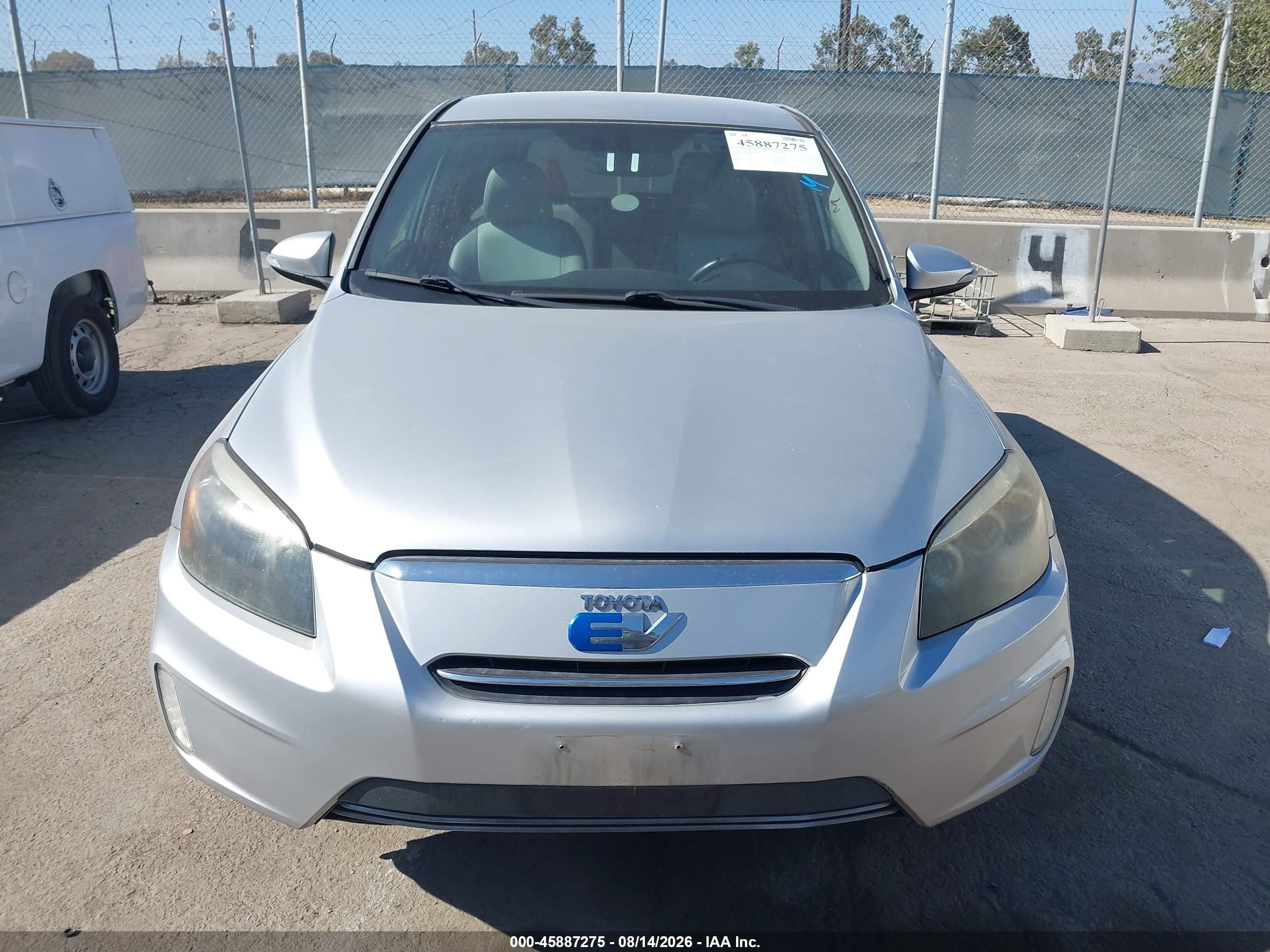 2013 Toyota Rav4 Ev   Silver vin: 2T3YL4DV5DW001623