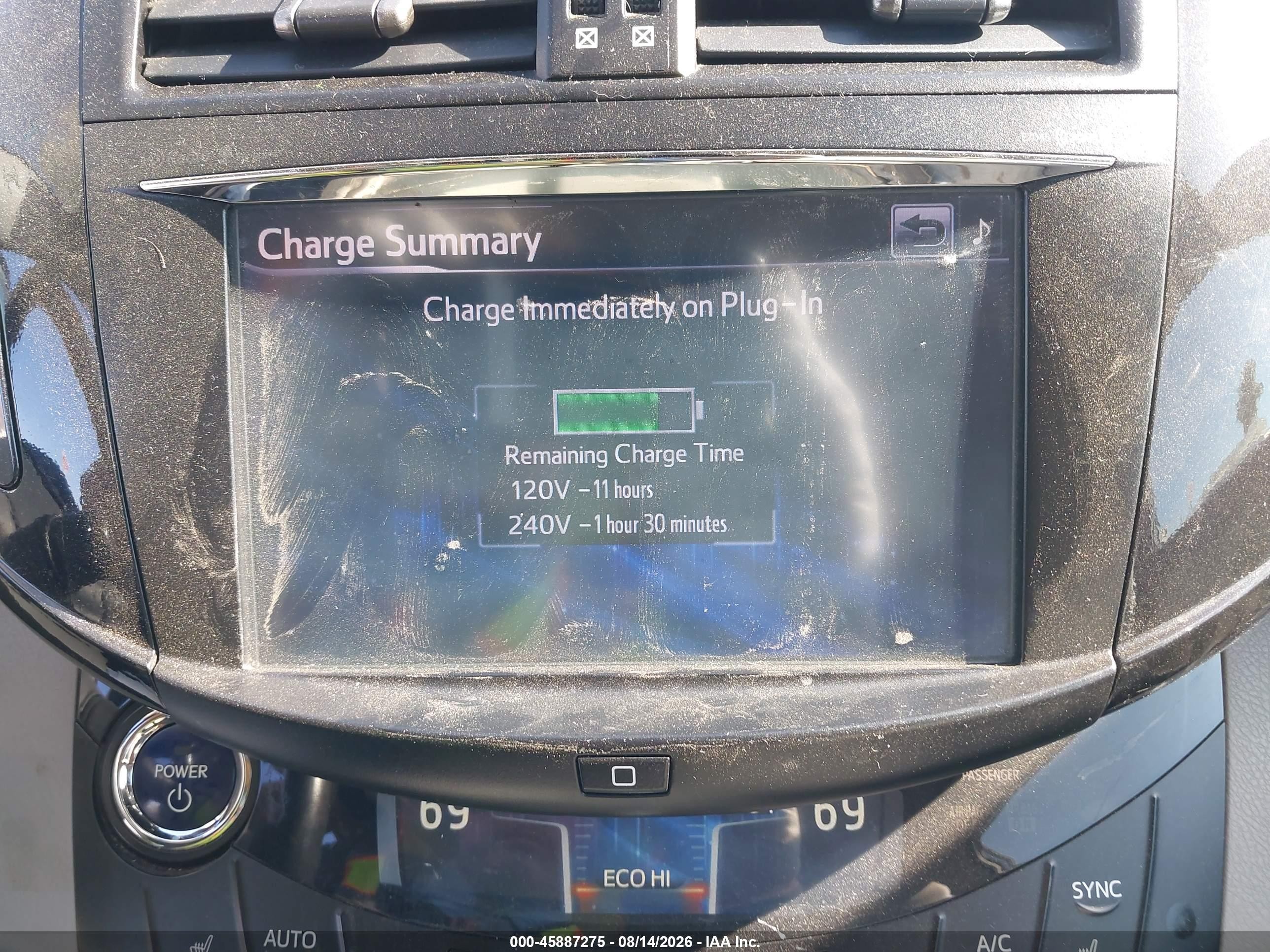 2013 Toyota Rav4 Ev   Silver vin: 2T3YL4DV5DW001623
