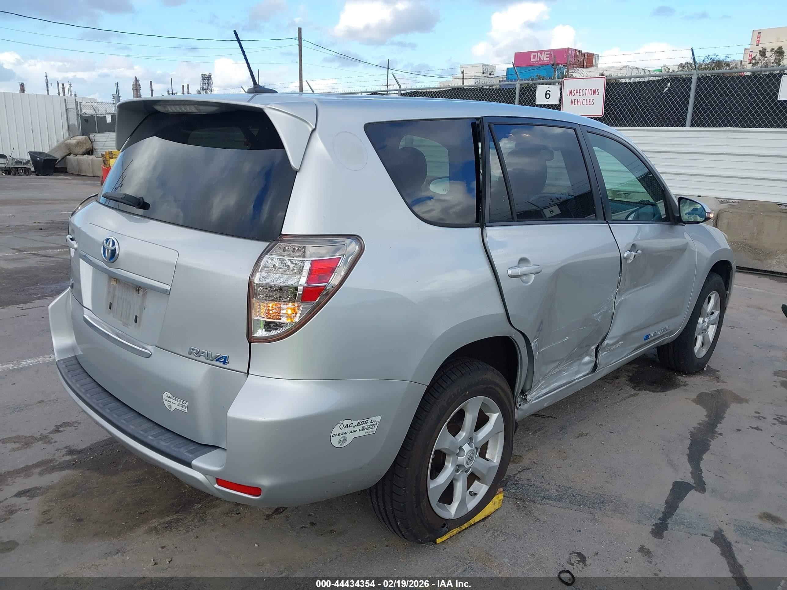 2013 Toyota Rav4 Ev   Silver vin: 2T3YL4DV5DW001699