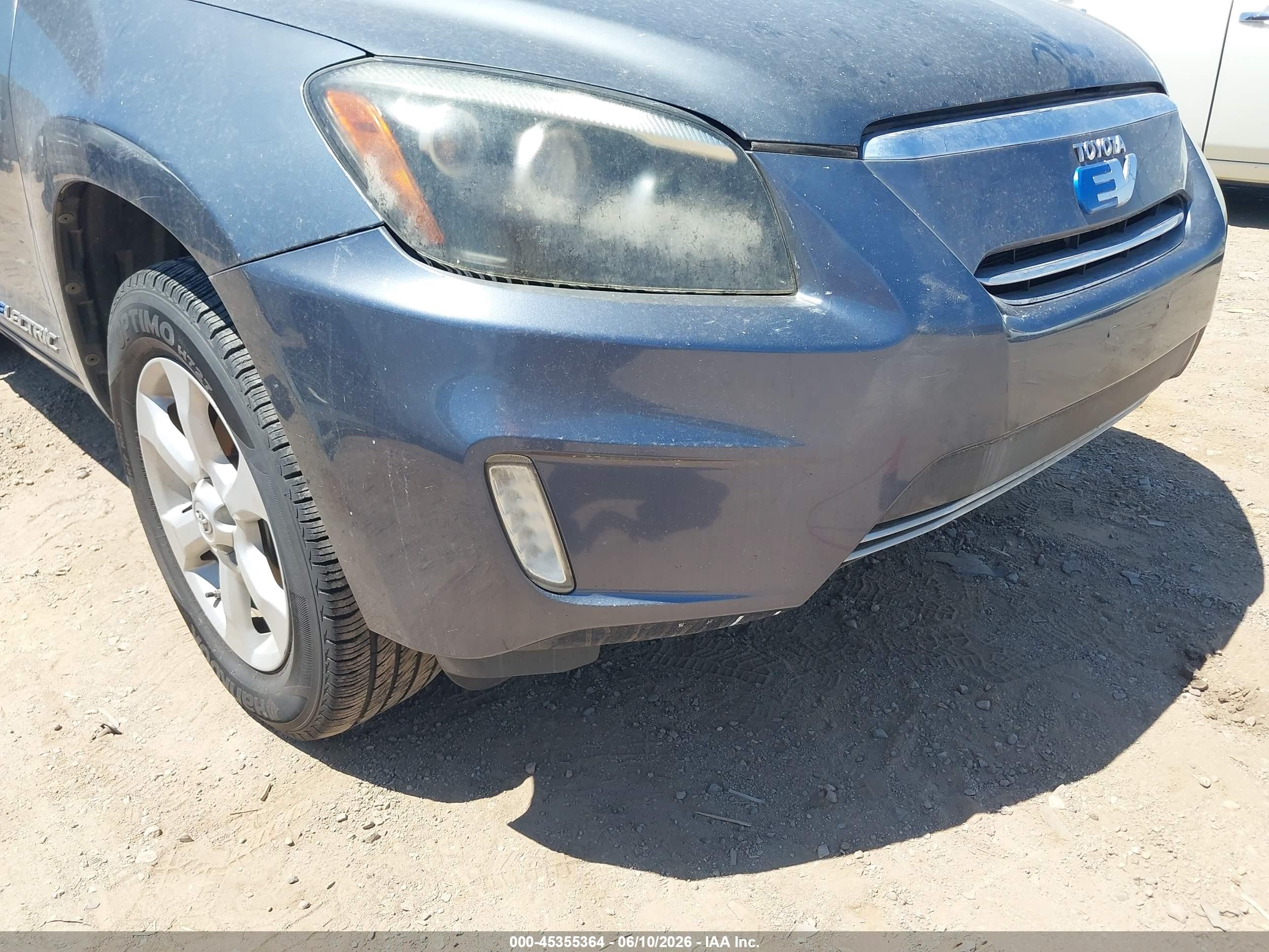 2014 Toyota Rav4 Ev   Blue vin: 2T3YL4DV5EW002398