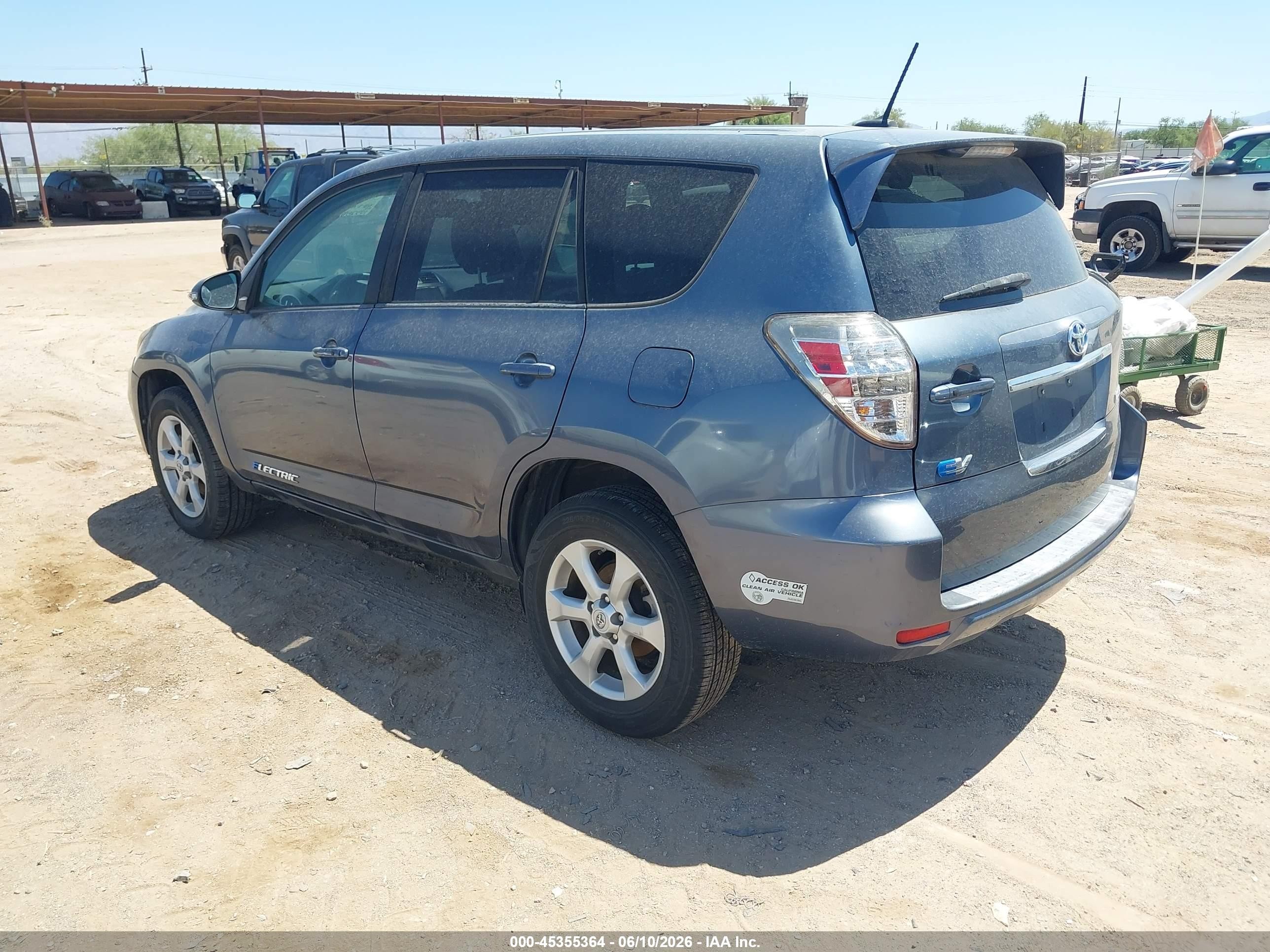 2014 Toyota Rav4 Ev   Blue vin: 2T3YL4DV5EW002398