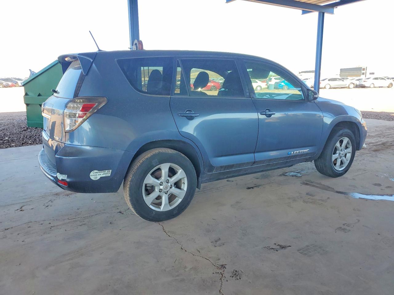 2014 Toyota Rav4 Ev Base Blue vin: 2T3YL4DV5EW002398
