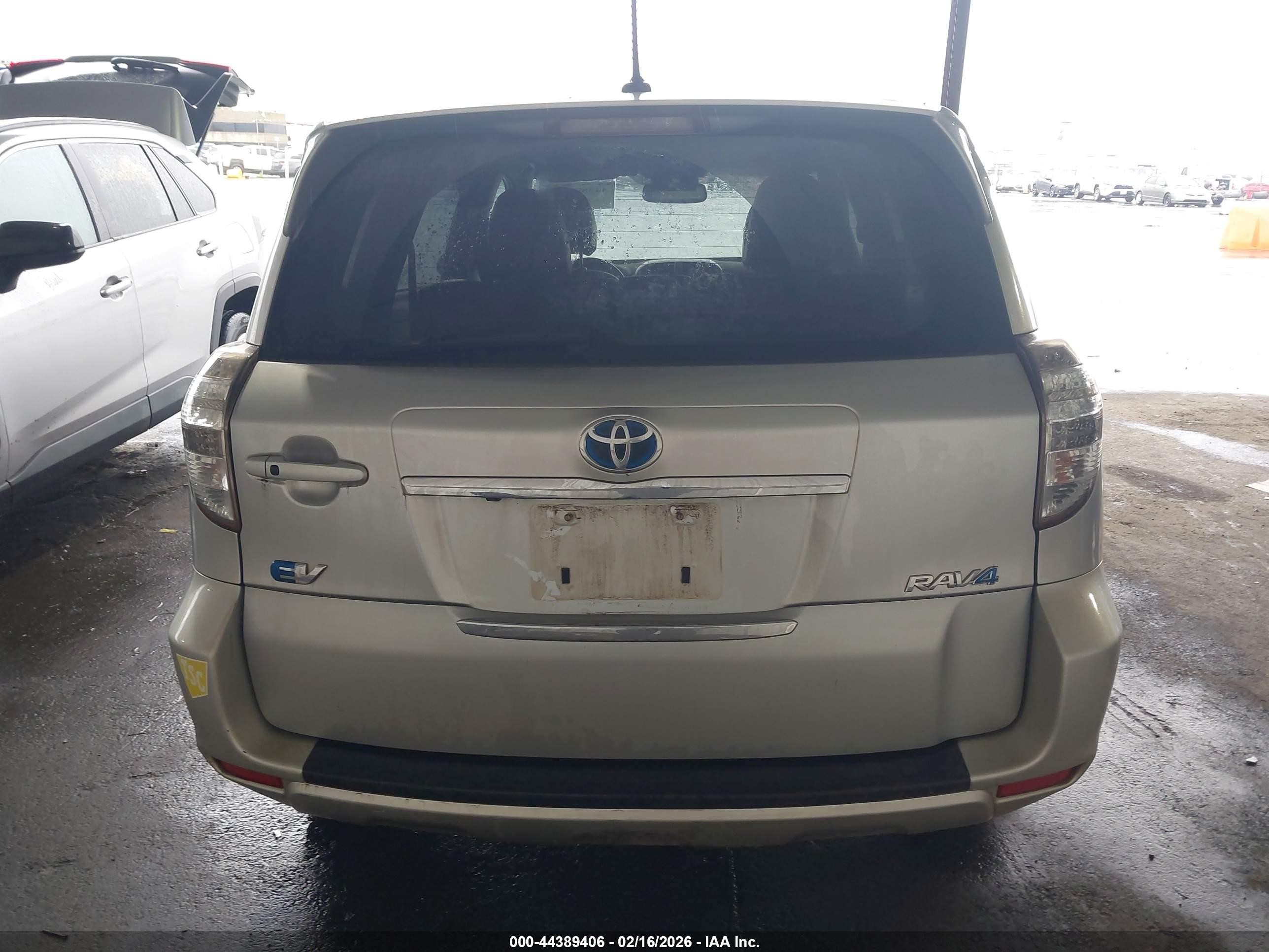 2012 Toyota Rav4 Ev   Silver vin: 2T3YL4DV6CW001421