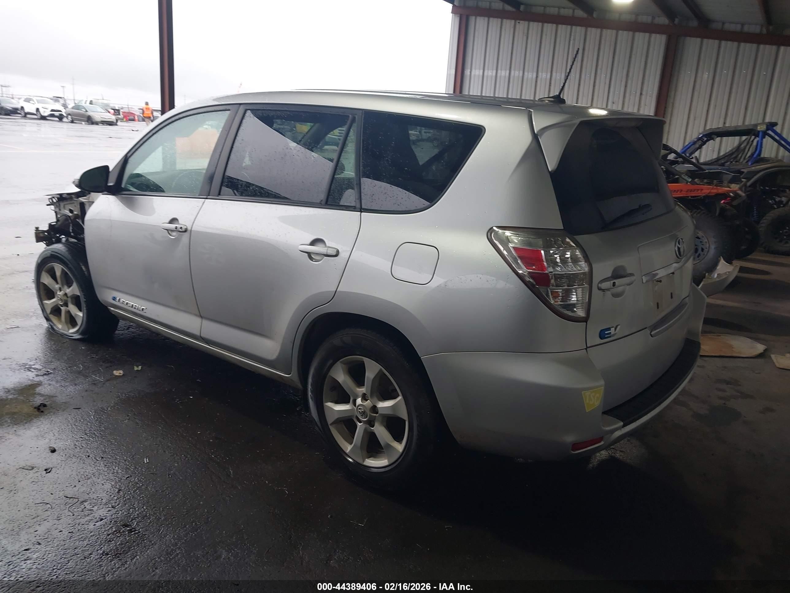 2012 Toyota Rav4 Ev   Silver vin: 2T3YL4DV6CW001421