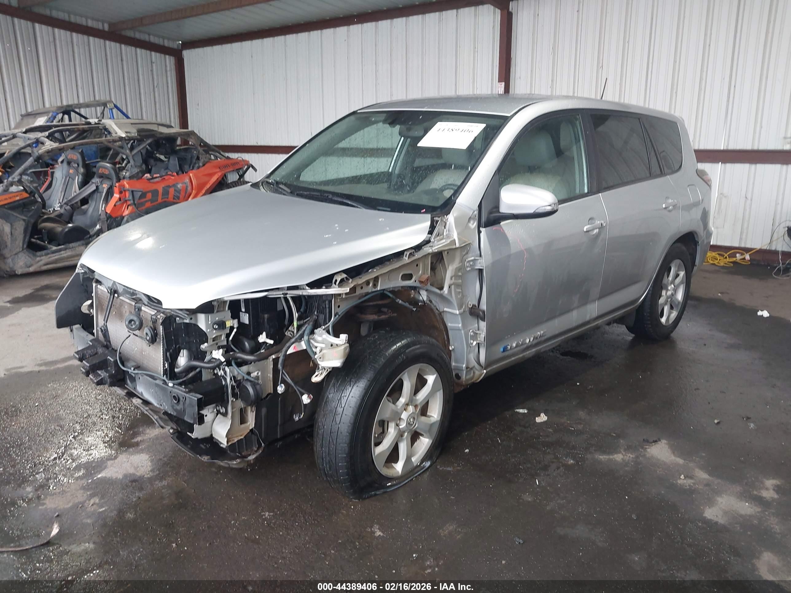 2012 Toyota Rav4 Ev   Silver vin: 2T3YL4DV6CW001421
