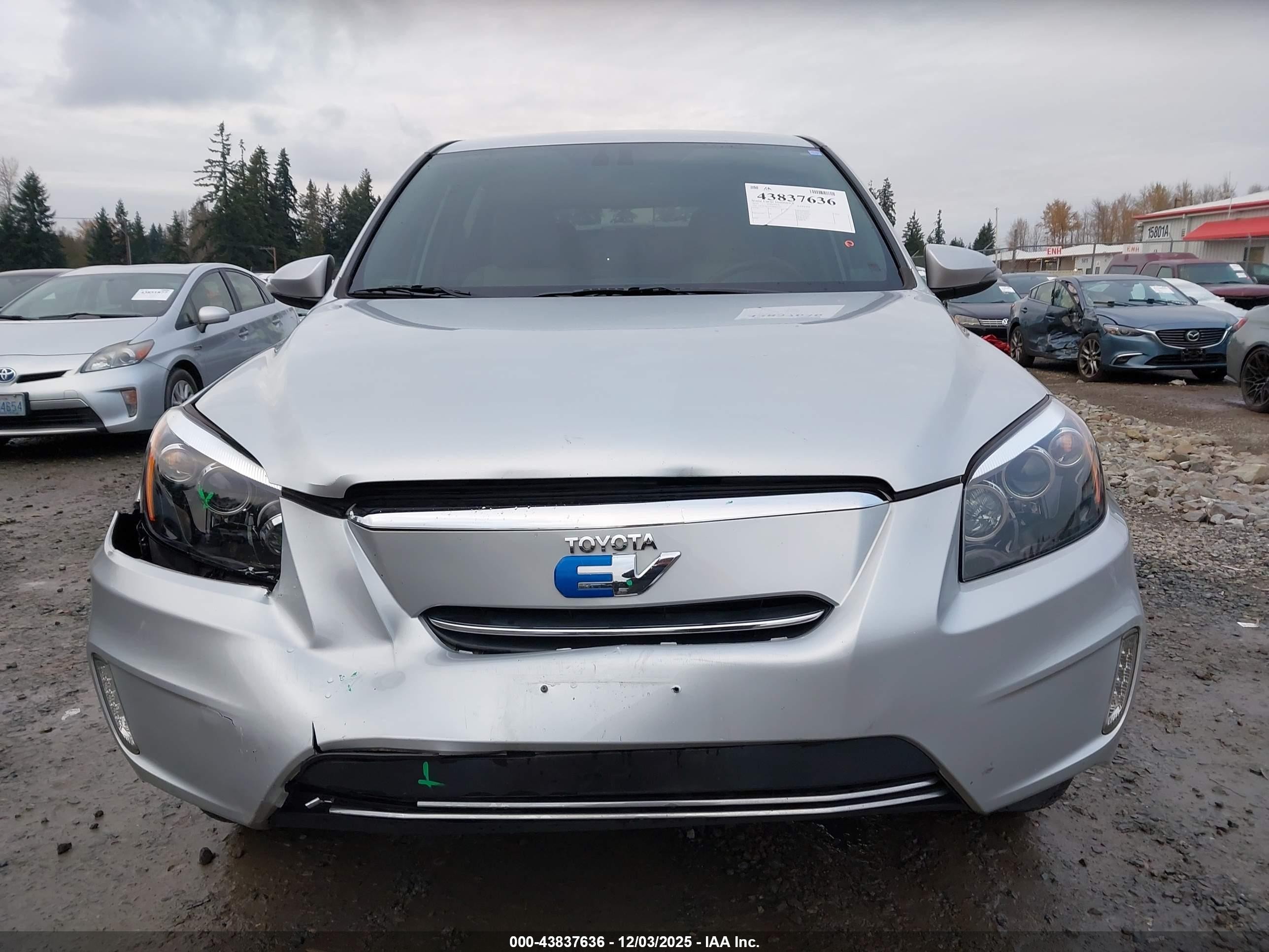 2013 Toyota Rav4 Ev   Gray vin: 2T3YL4DV9DW002225