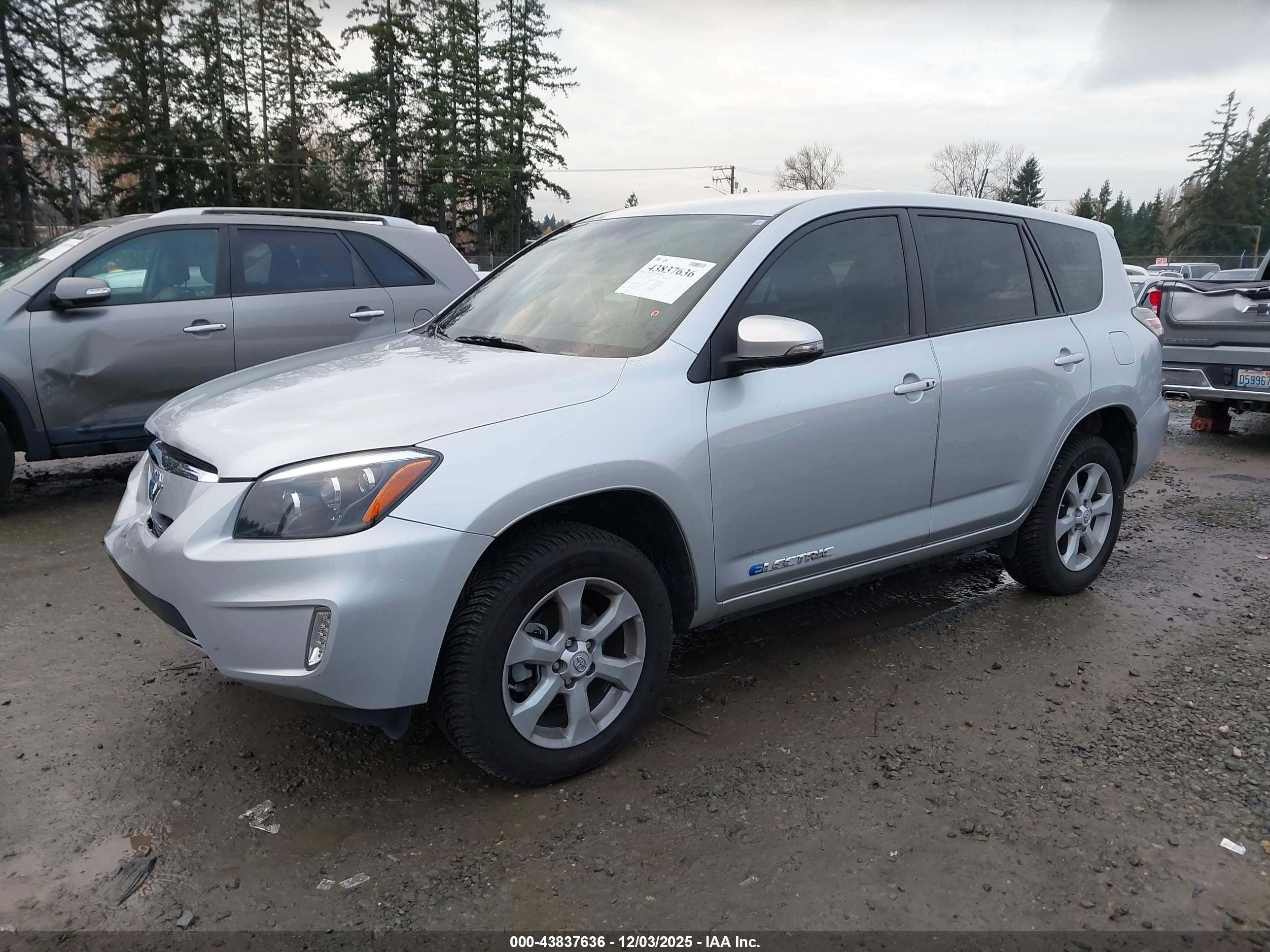 2013 Toyota Rav4 Ev   Gray vin: 2T3YL4DV9DW002225