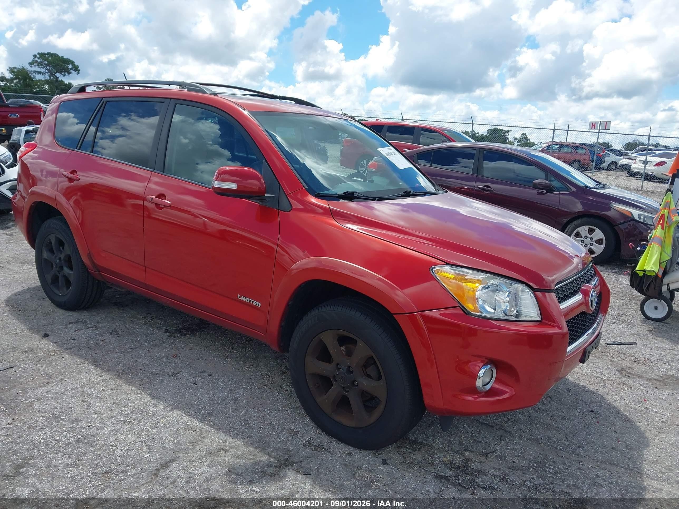 2009 Toyota Rav4 Limited Red vin: 2T3ZF31V59W002532