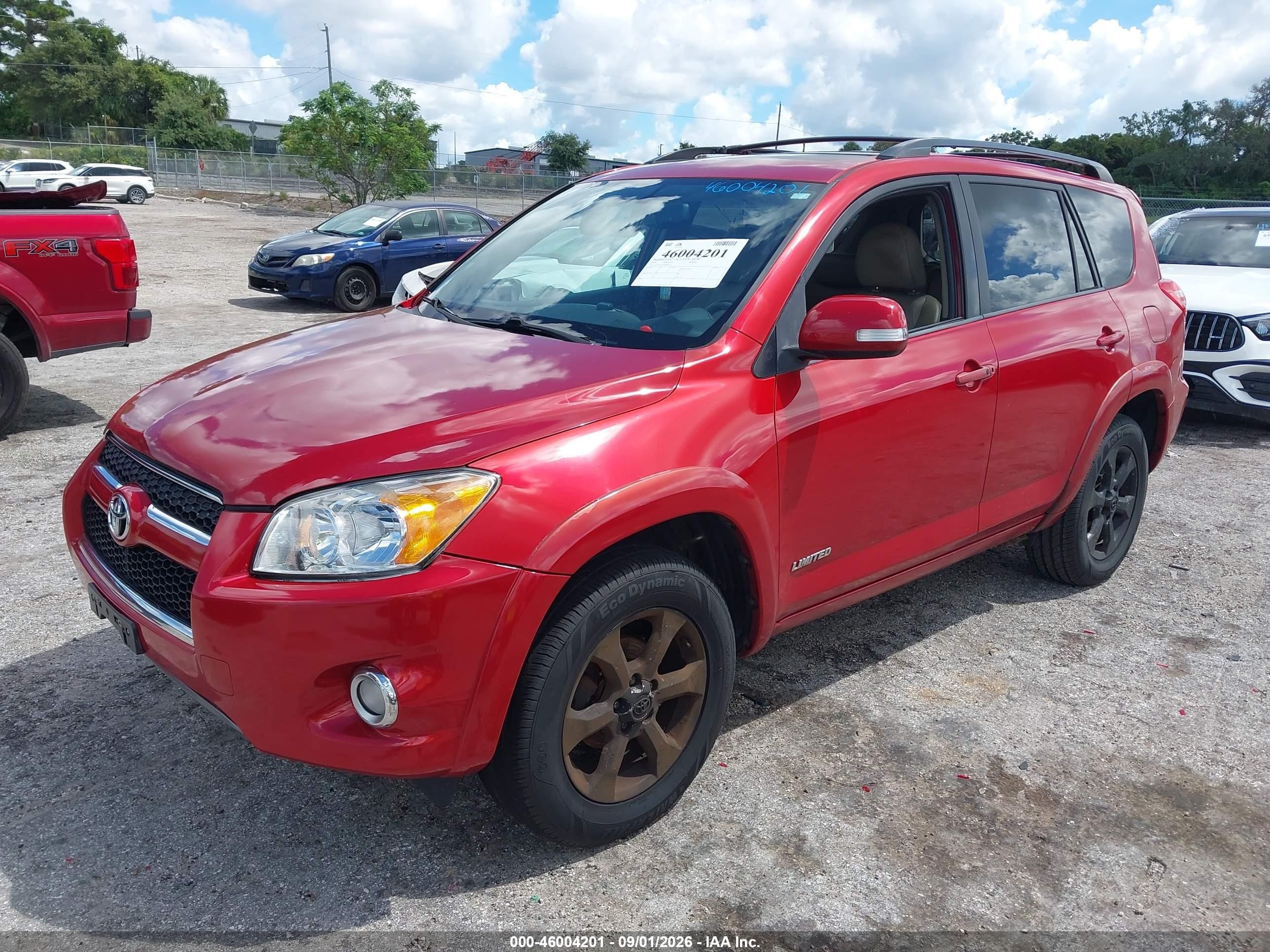 2009 Toyota Rav4 Limited Red vin: 2T3ZF31V59W002532
