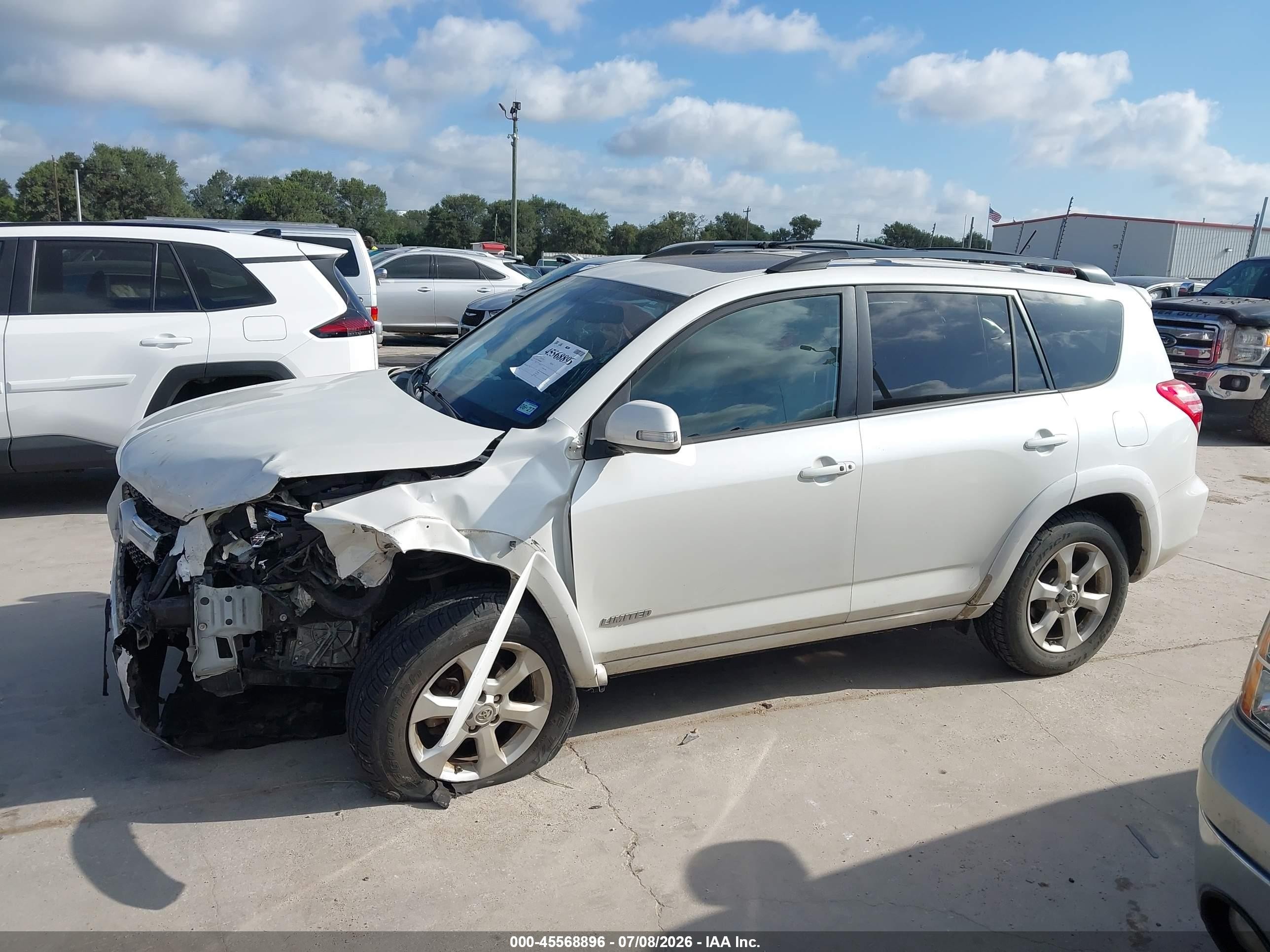 2009 Toyota Rav4 Limited White vin: 2T3ZF31V89W006851