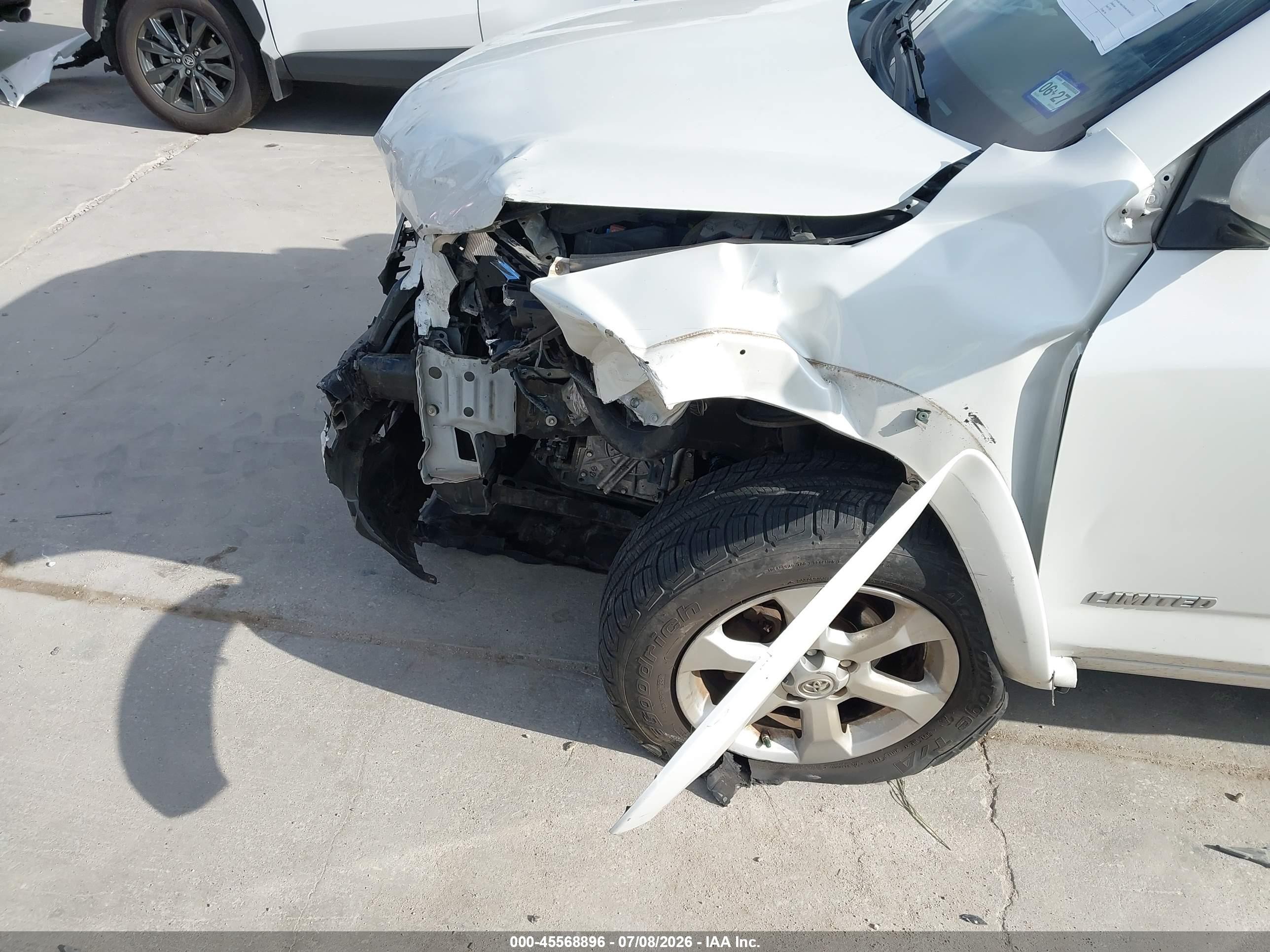 2009 Toyota Rav4 Limited White vin: 2T3ZF31V89W006851