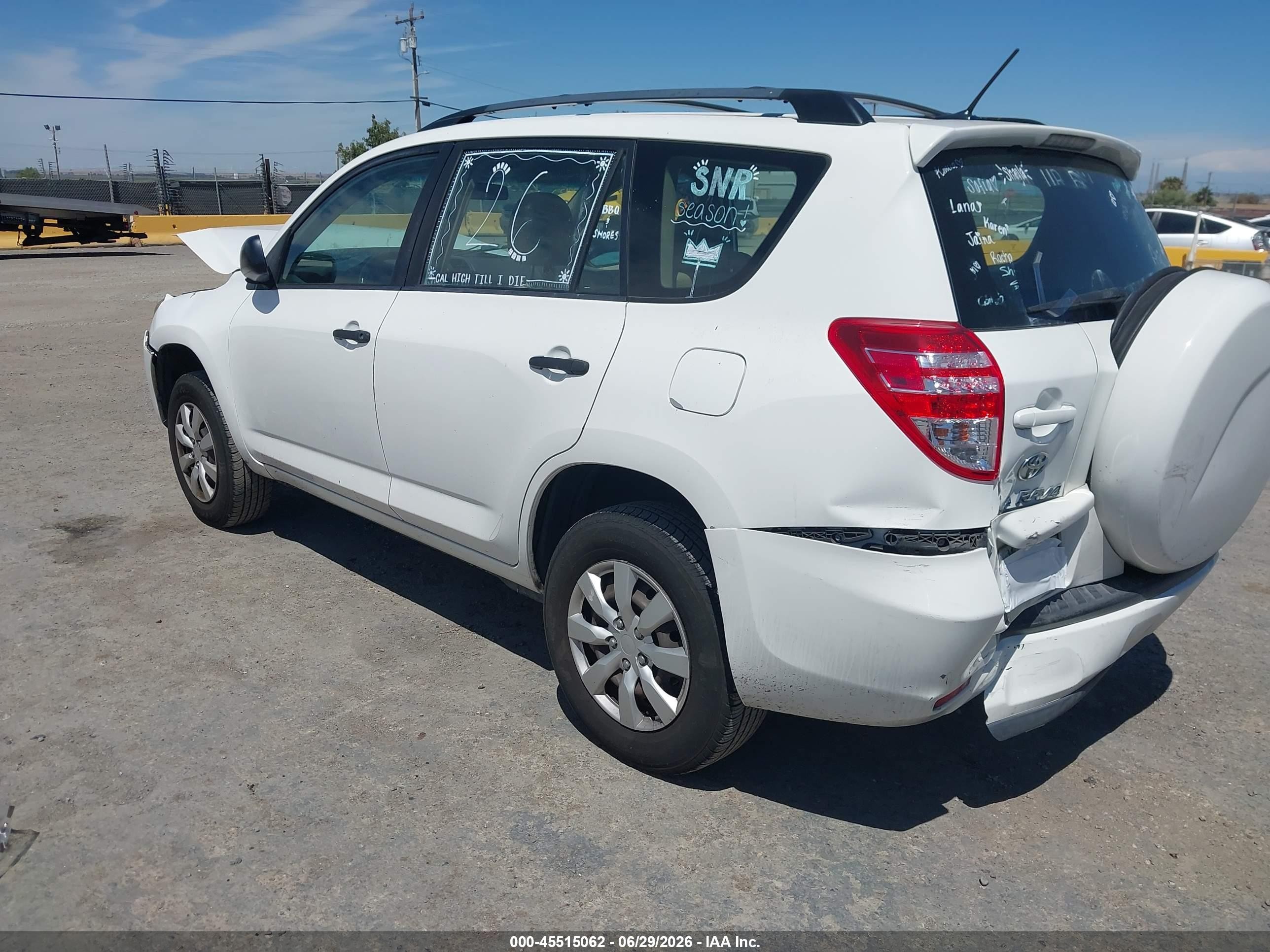 2009 Toyota Rav4   White vin: 2T3ZF33V09W008722