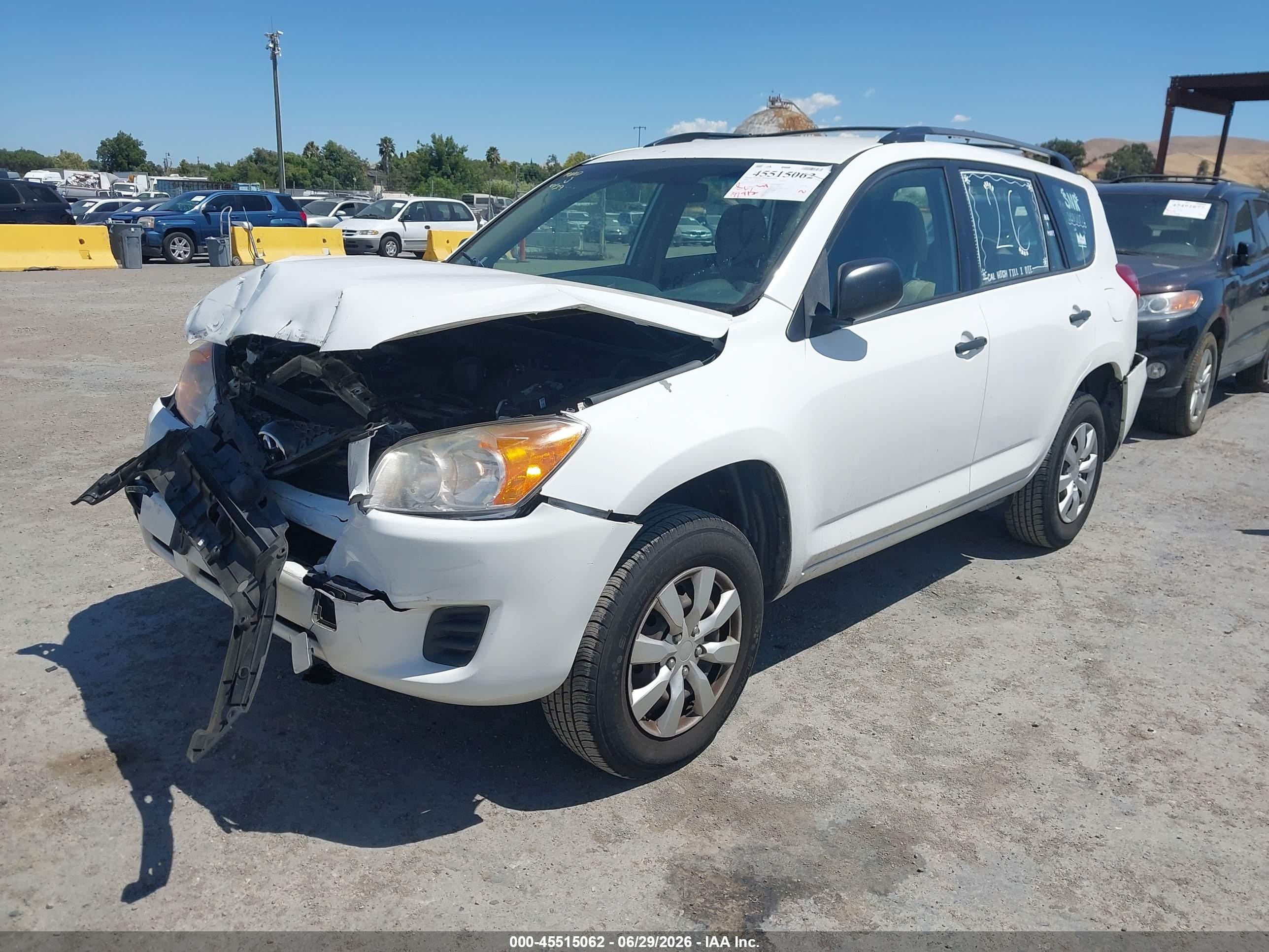 2009 Toyota Rav4   White vin: 2T3ZF33V09W008722