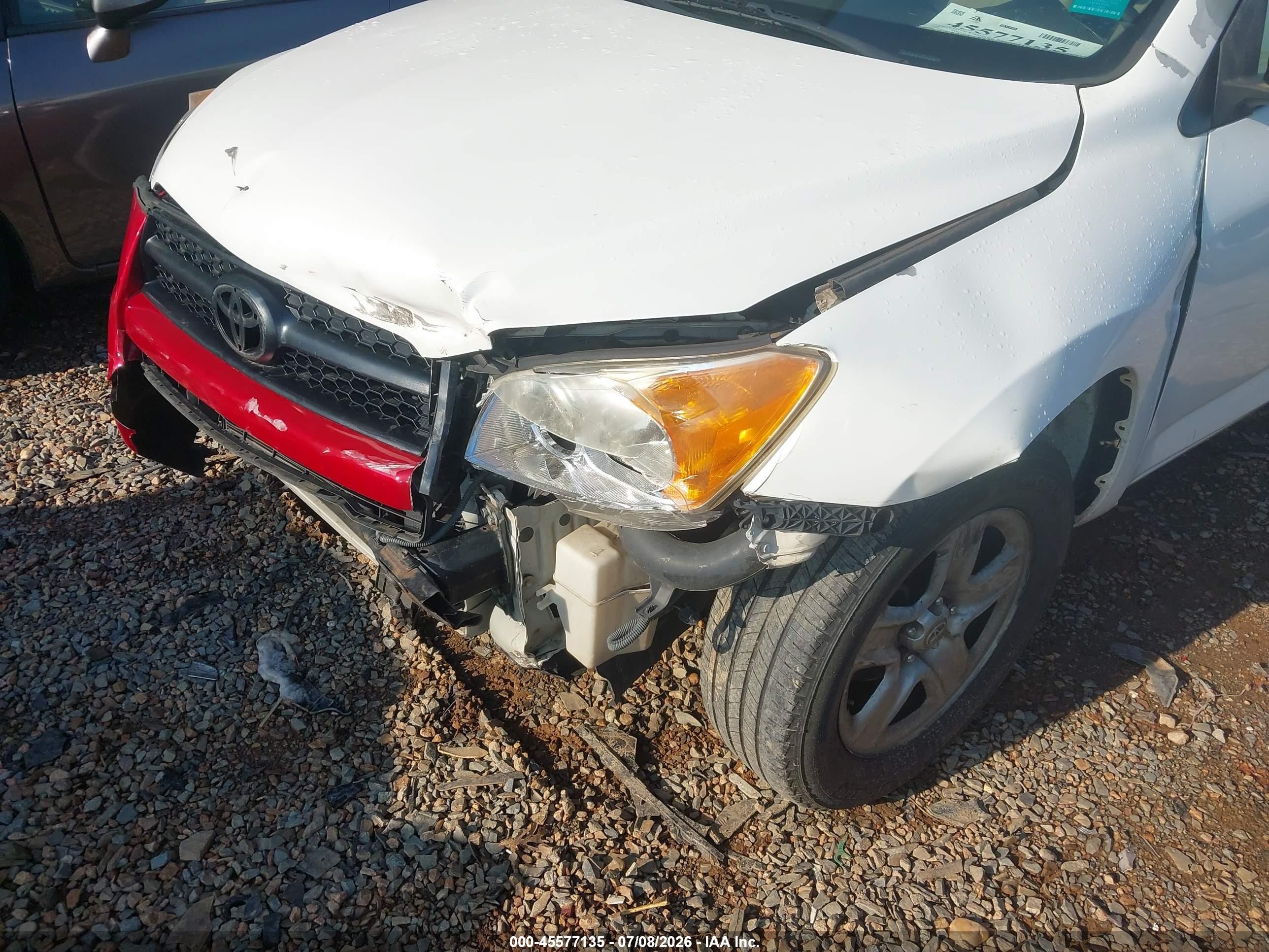 2009 Toyota Rav4 White vin: 2T3ZF33V29W008060