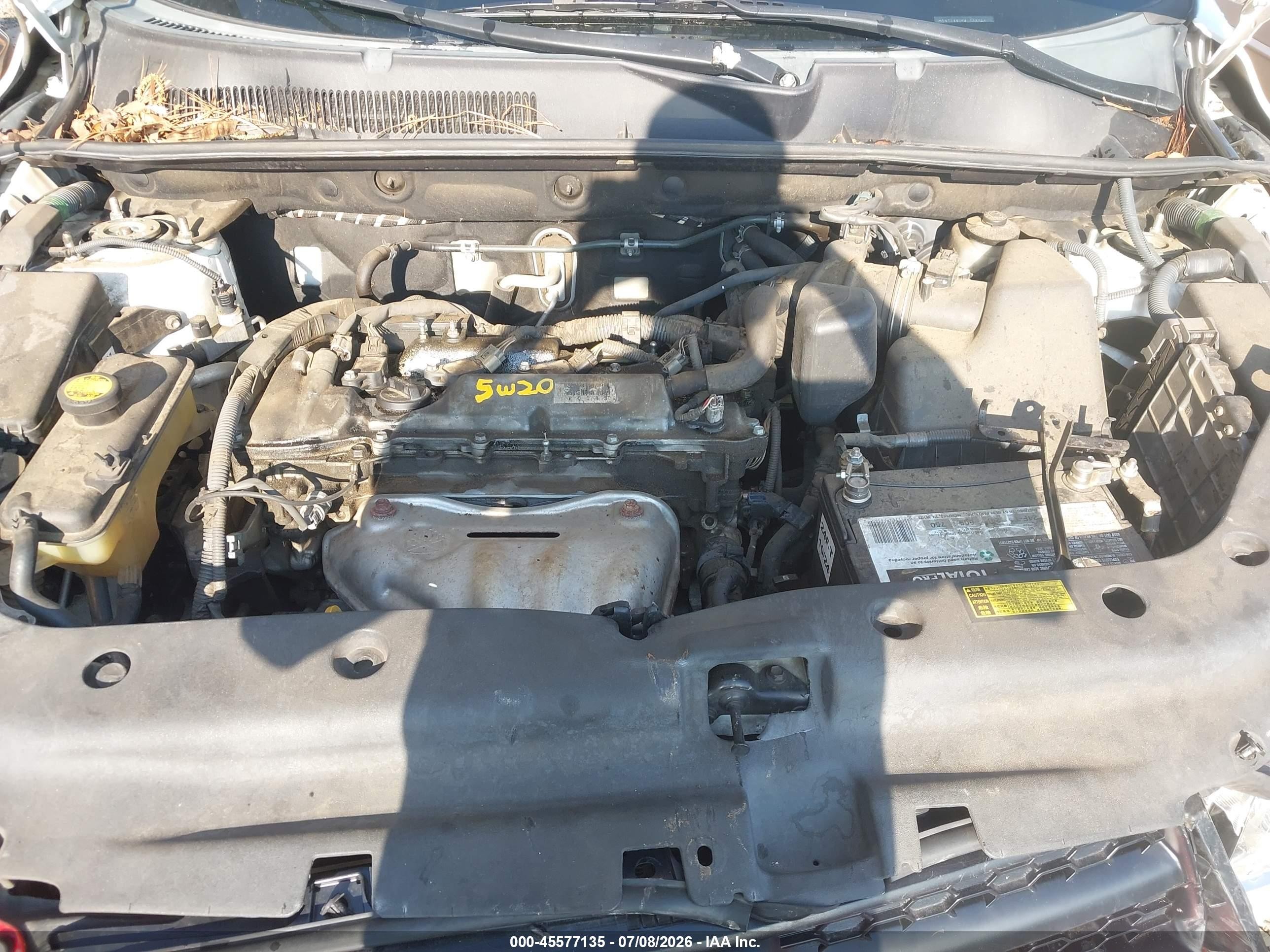 2009 Toyota Rav4 White vin: 2T3ZF33V29W008060