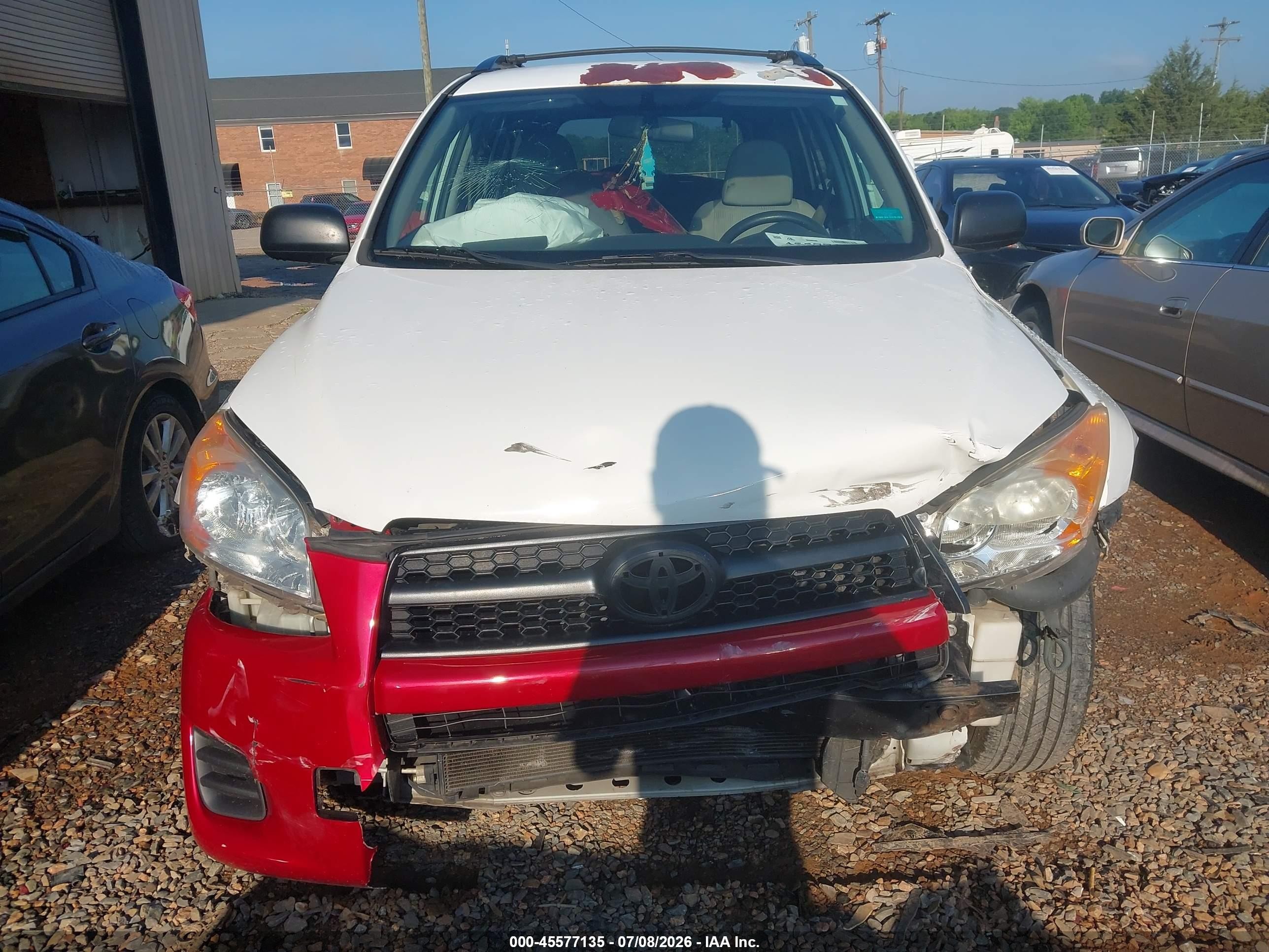 2009 Toyota Rav4 White vin: 2T3ZF33V29W008060