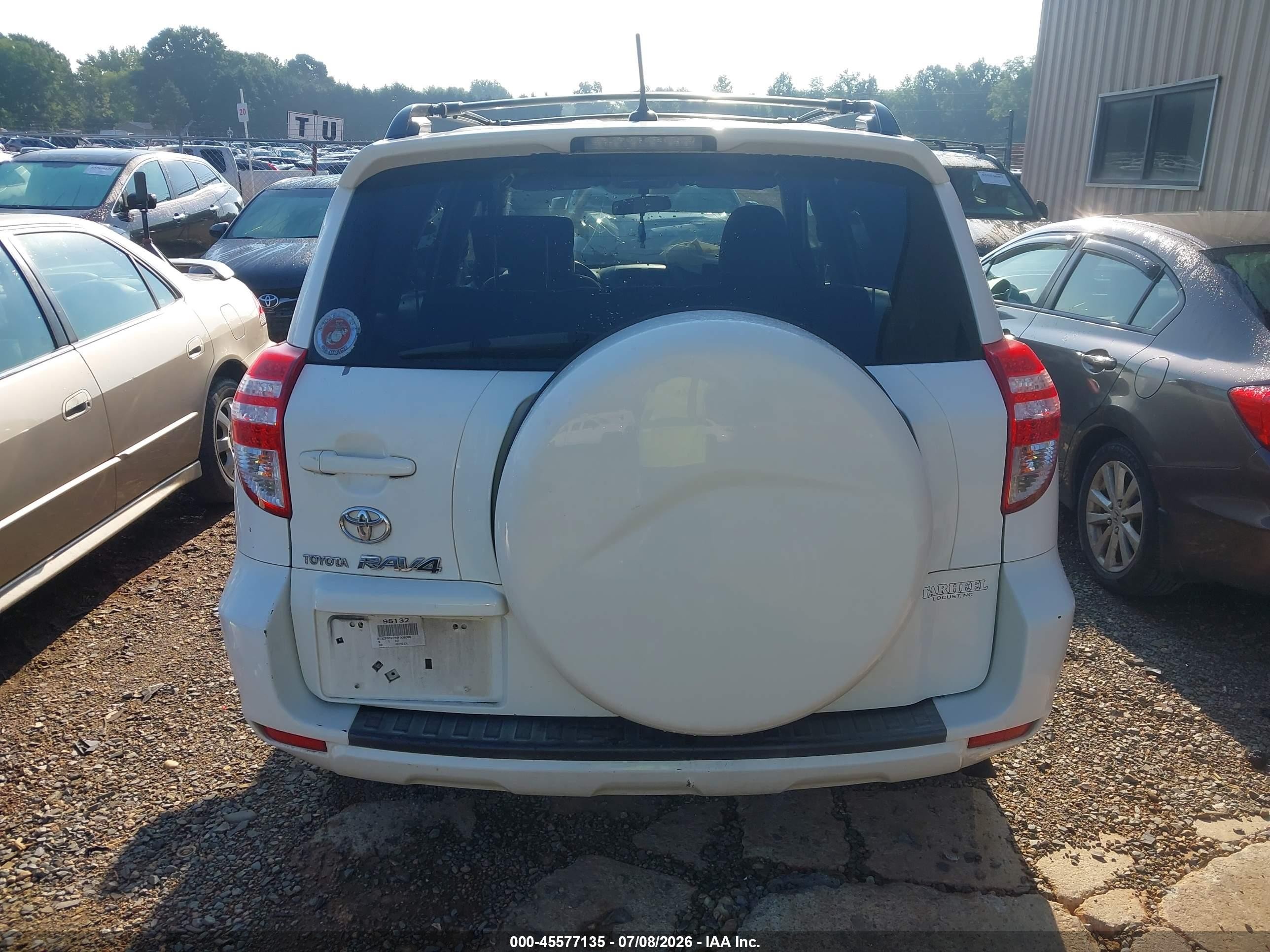2009 Toyota Rav4 White vin: 2T3ZF33V29W008060