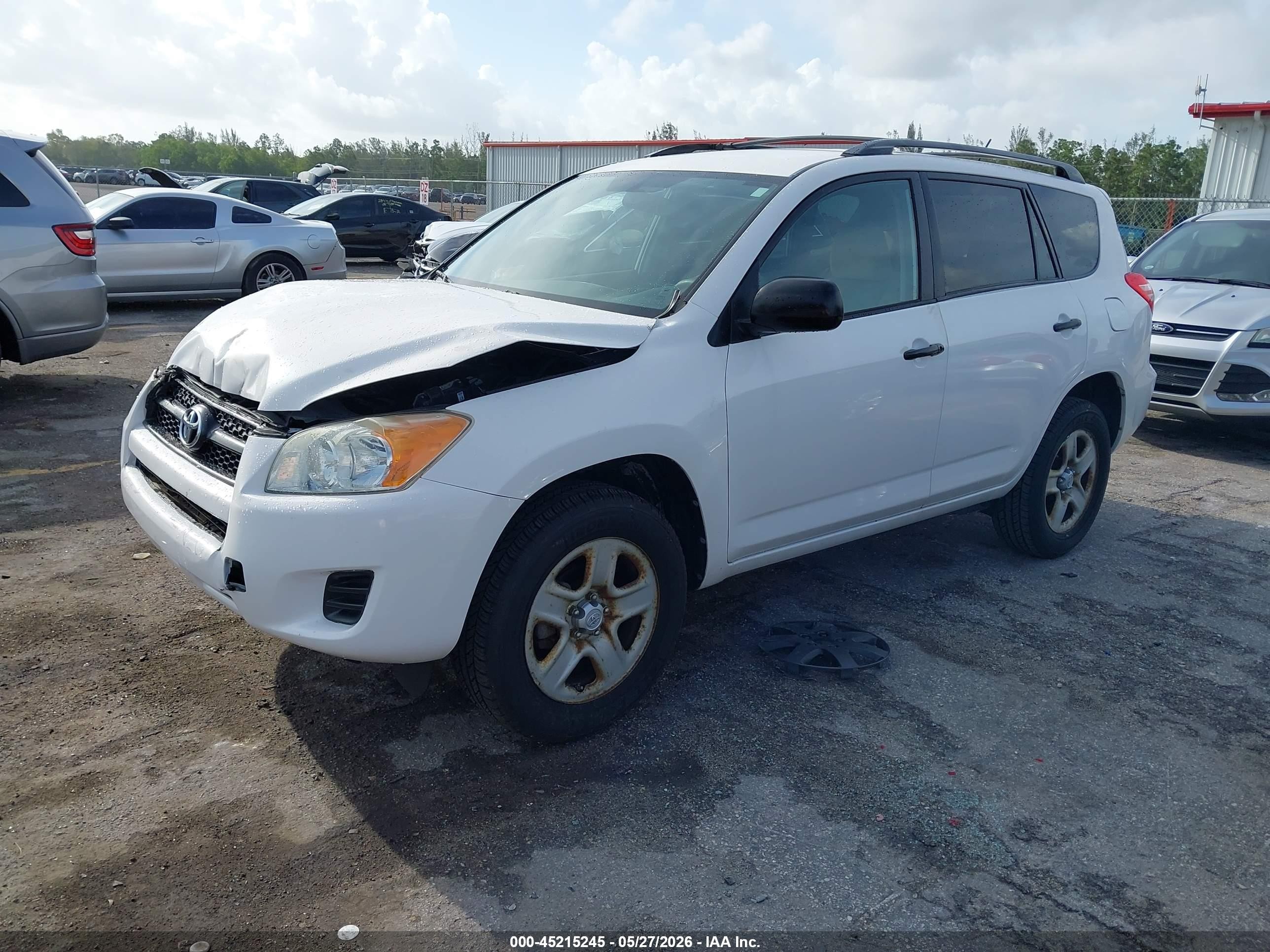 2009 Toyota Rav4   White vin: 2T3ZF33V29W009385