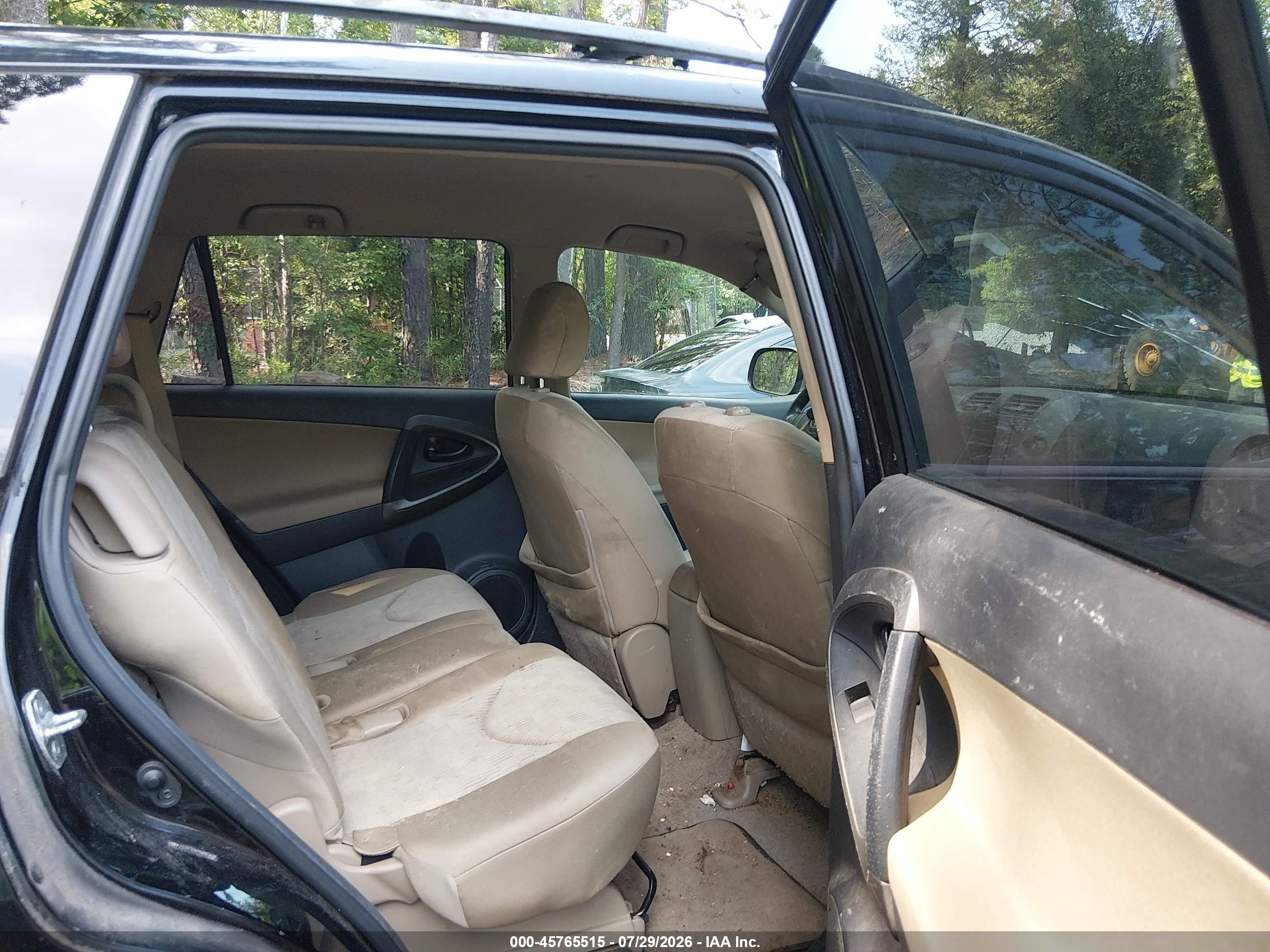 2009 Toyota Rav4   Black vin: 2T3ZF33V79W003498