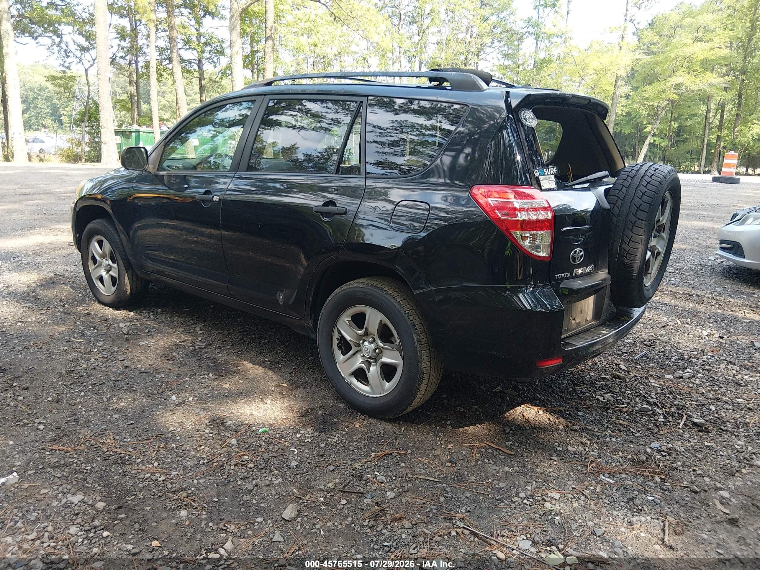 2009 Toyota Rav4   Black vin: 2T3ZF33V79W003498