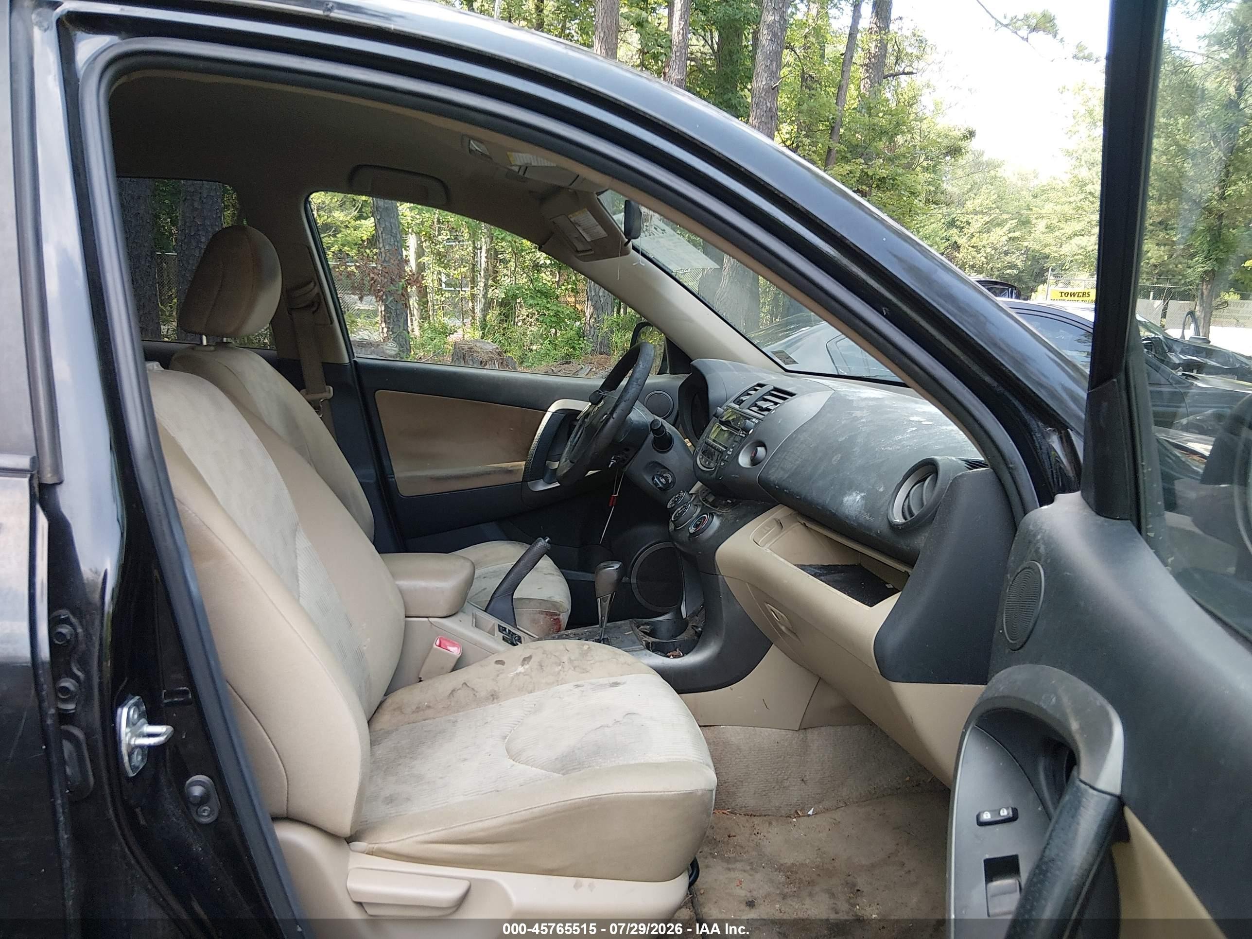 2009 Toyota Rav4   Black vin: 2T3ZF33V79W003498