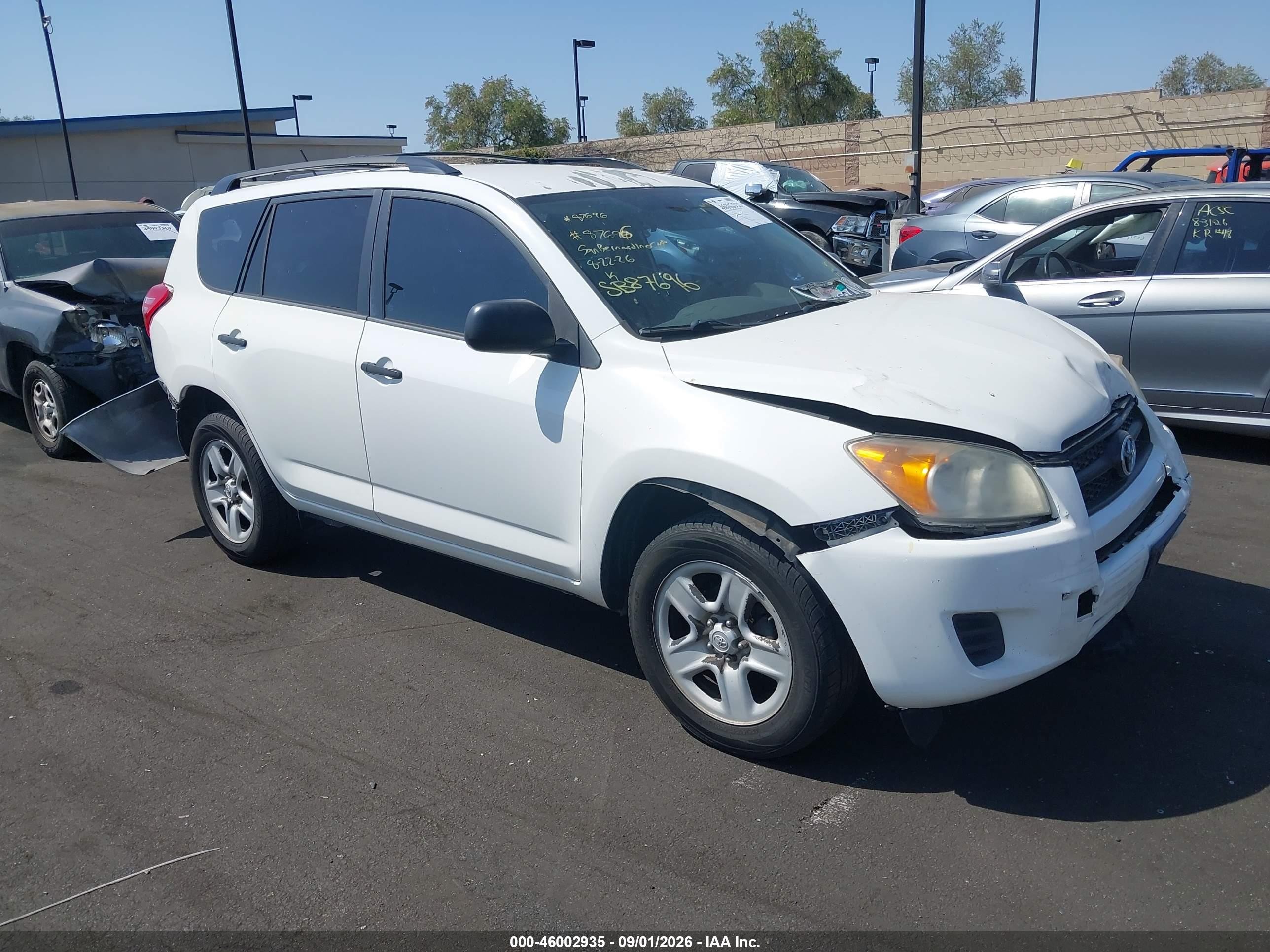 2009 Toyota Rav4   White vin: 2T3ZF33V79W011827