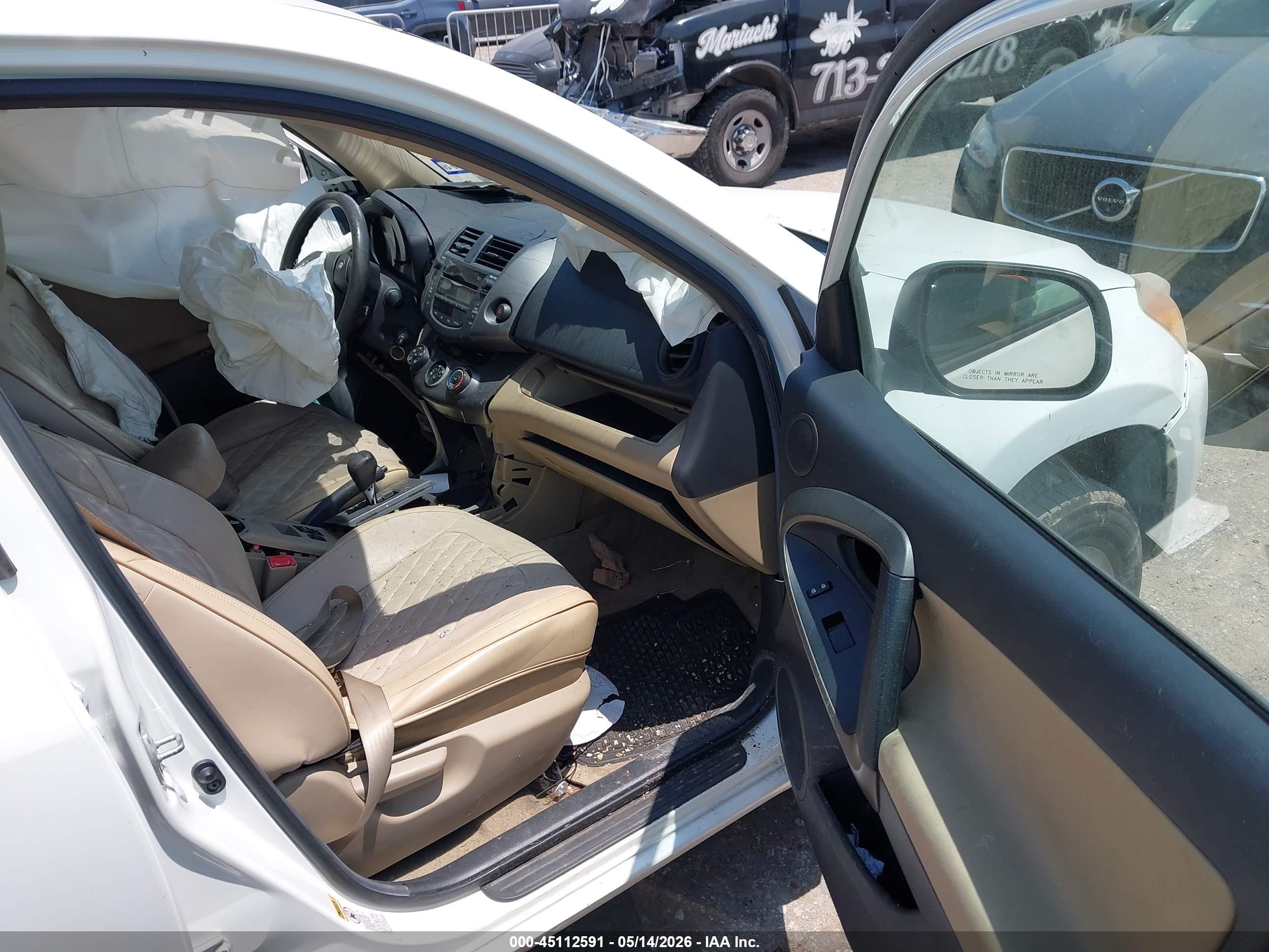 2010 Toyota Rav4   White vin: 2T3ZF4DV0AW018658