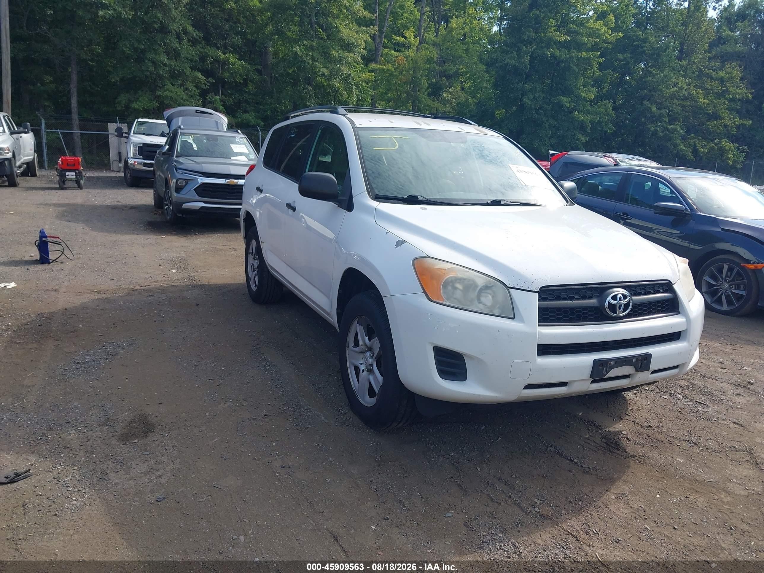 2010 Toyota Rav4   White vin: 2T3ZF4DV0AW034830