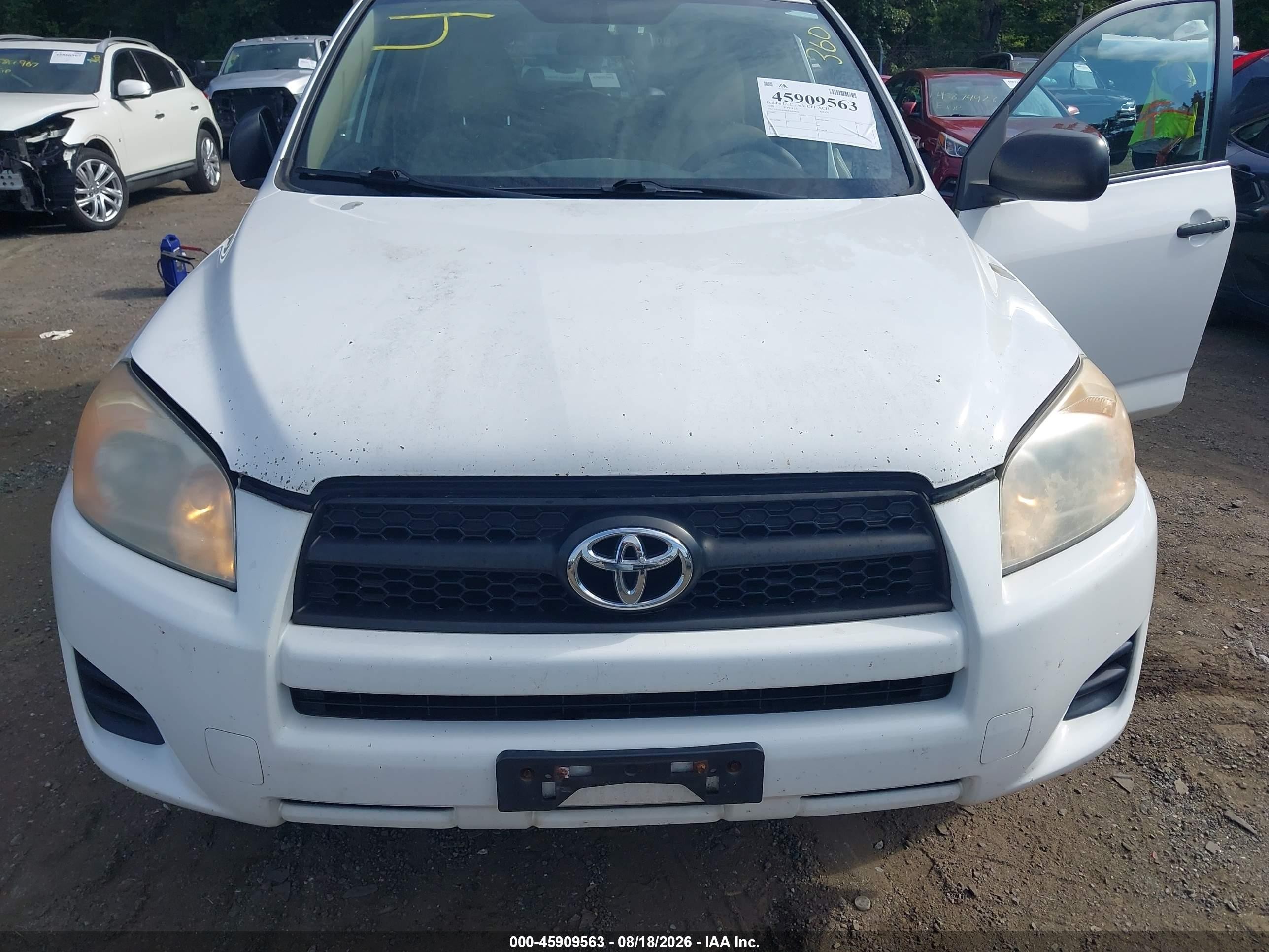 2010 Toyota Rav4   White vin: 2T3ZF4DV0AW034830